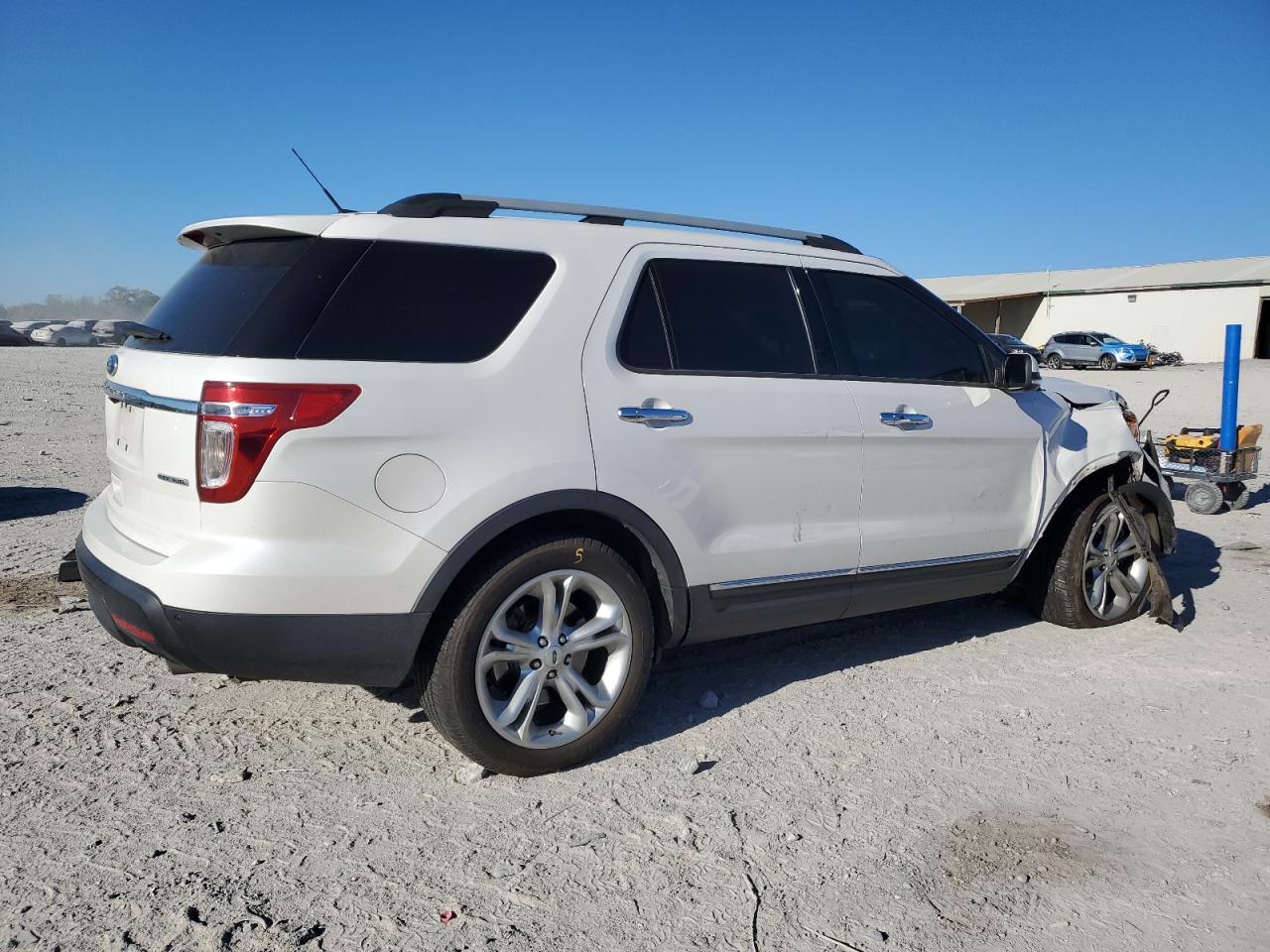 2013 Ford Explorer Limited White vin: 1FM5K7F89DGC28058