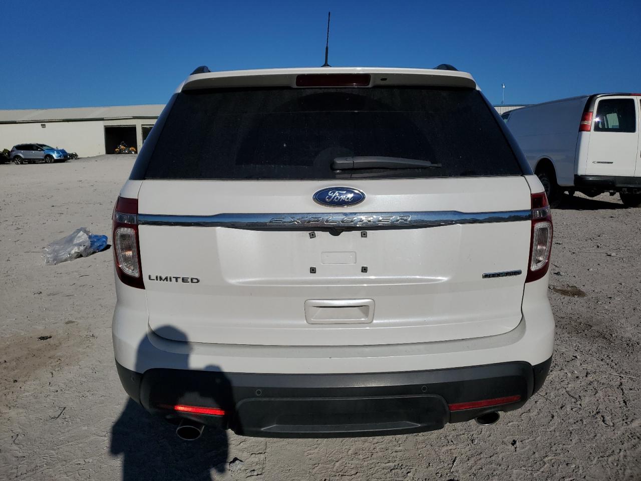 2013 Ford Explorer Limited White vin: 1FM5K7F89DGC28058