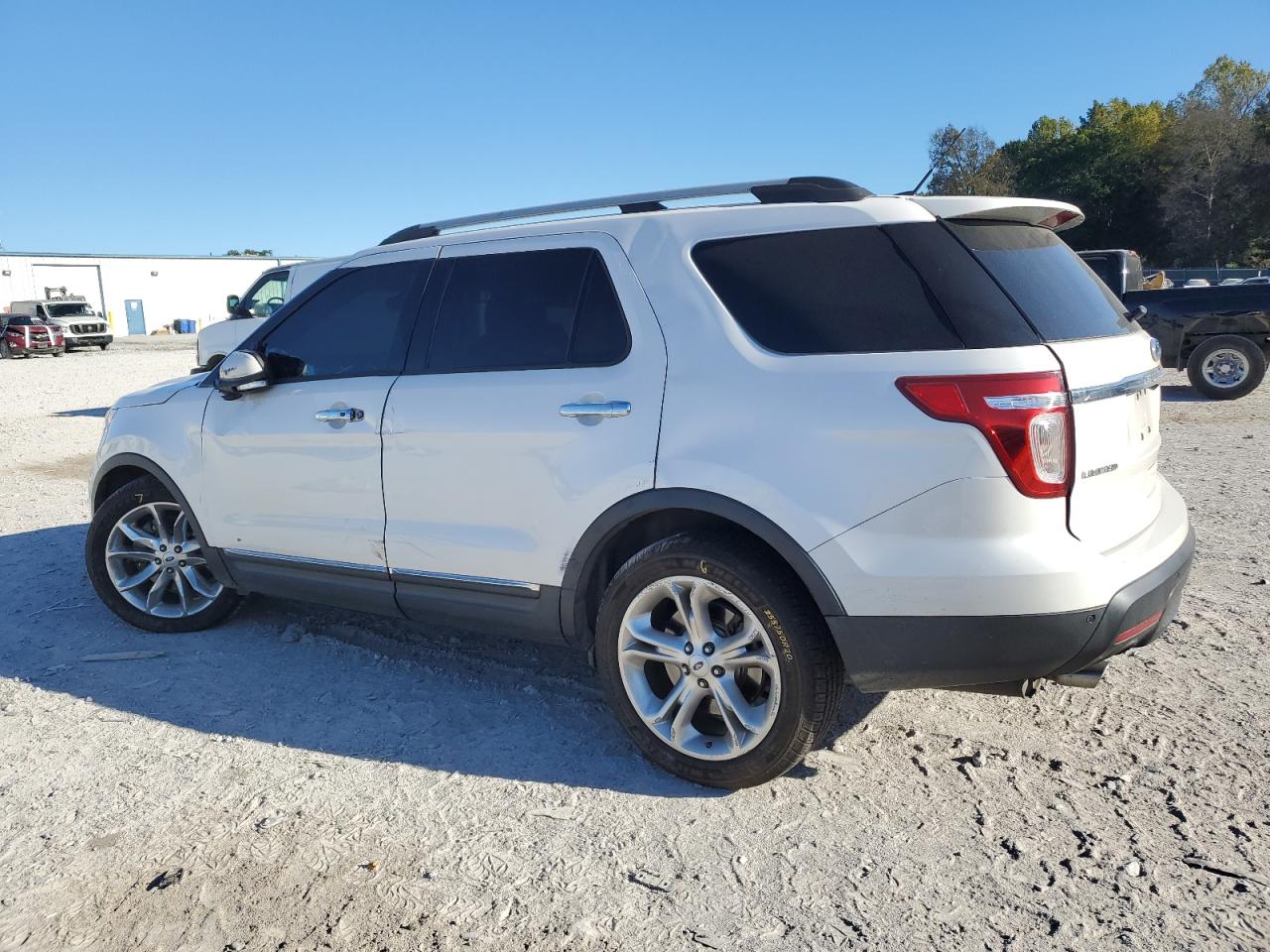 2013 Ford Explorer Limited White vin: 1FM5K7F89DGC28058