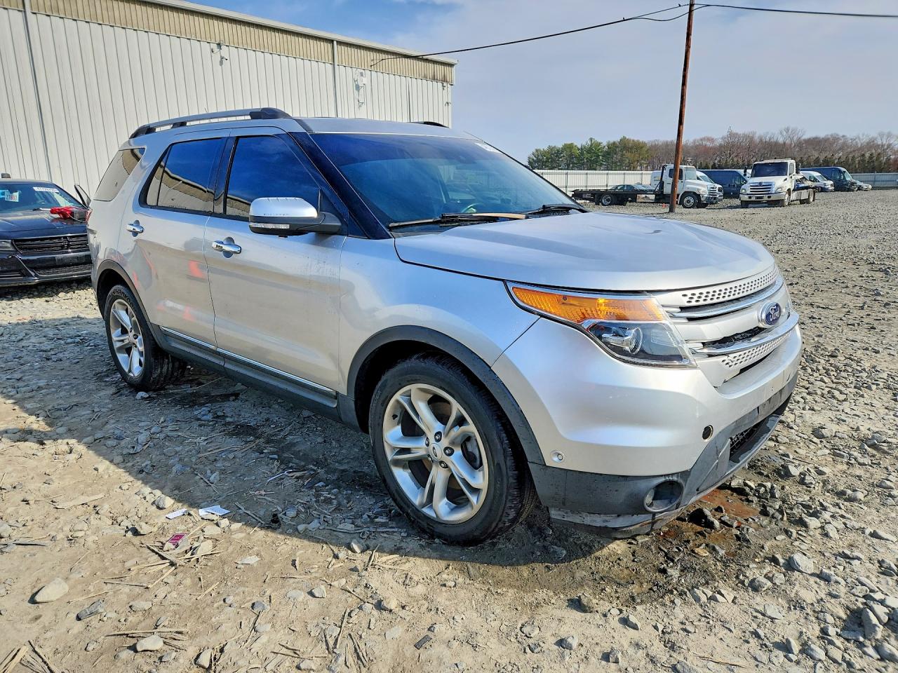 2014 Ford Explorer Limited Серебряный vin: 1FM5K7F89EGA37483