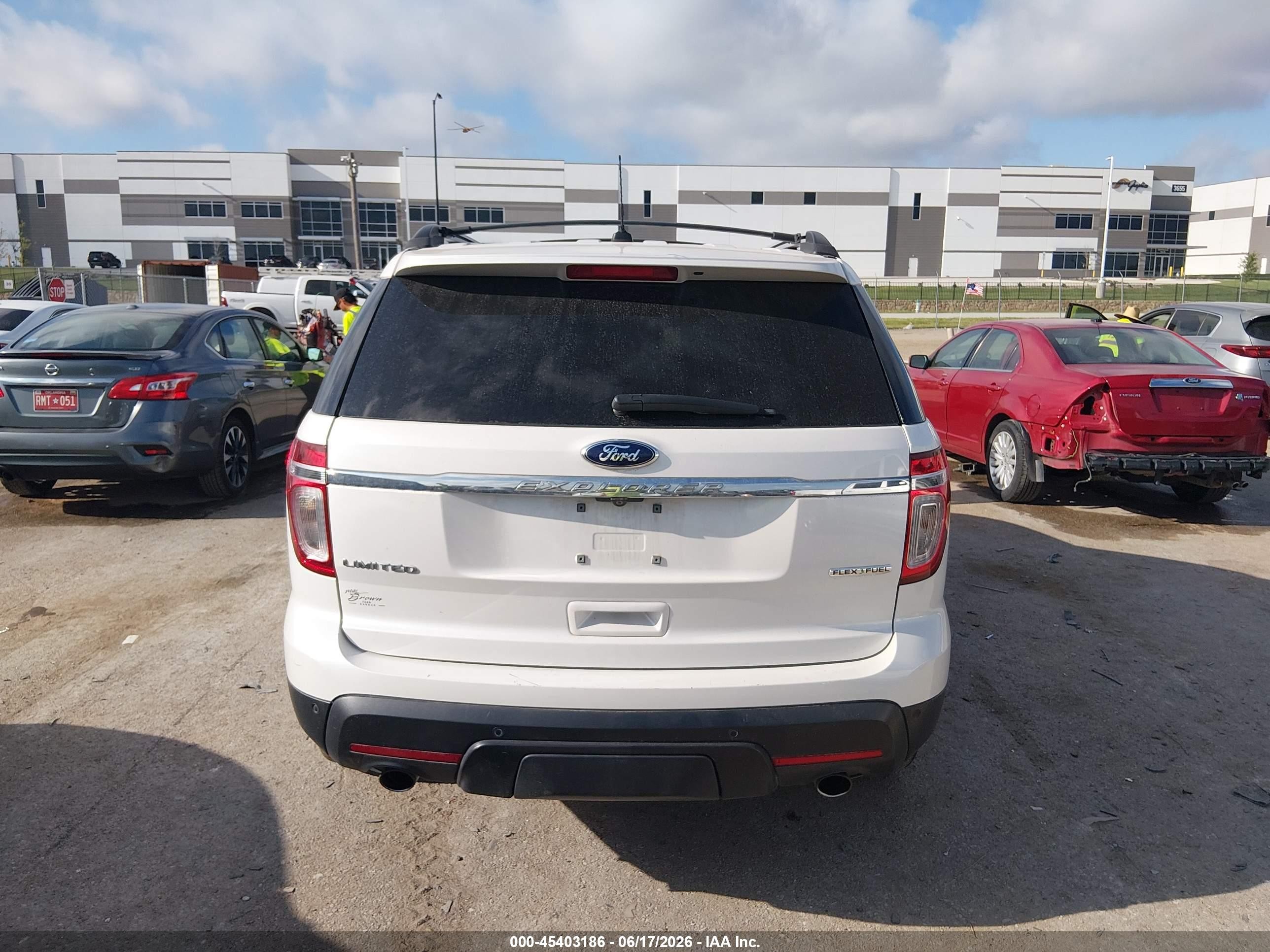 2014 Ford Explorer Limited White vin: 1FM5K7F89EGA59211