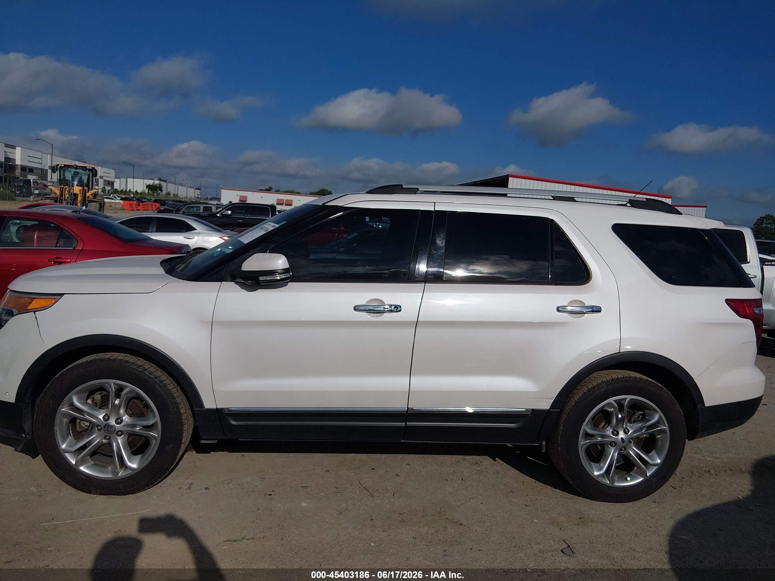 2014 Ford Explorer Limited White vin: 1FM5K7F89EGA59211