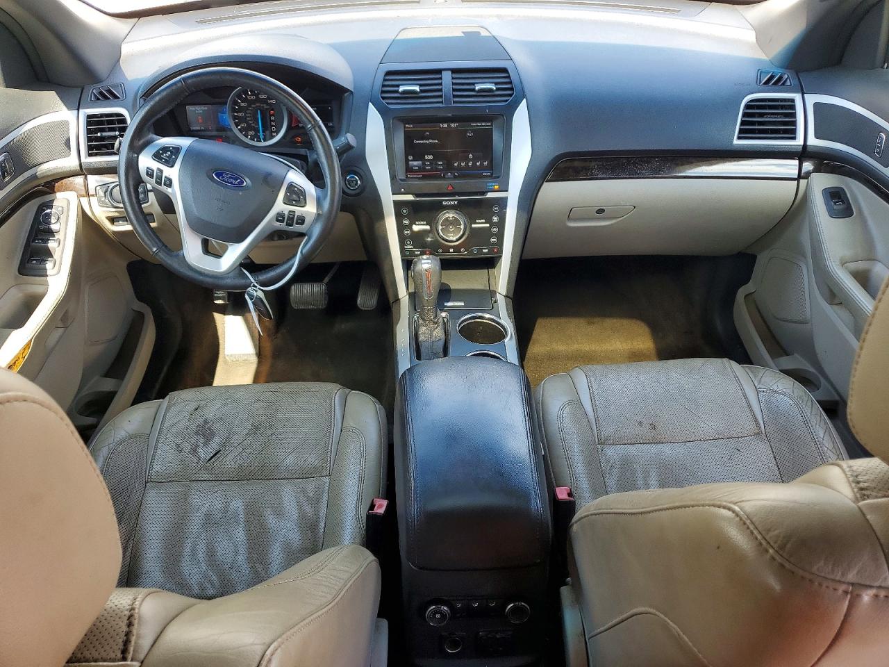 2014 Ford Explorer Limited White vin: 1FM5K7F89EGA67518