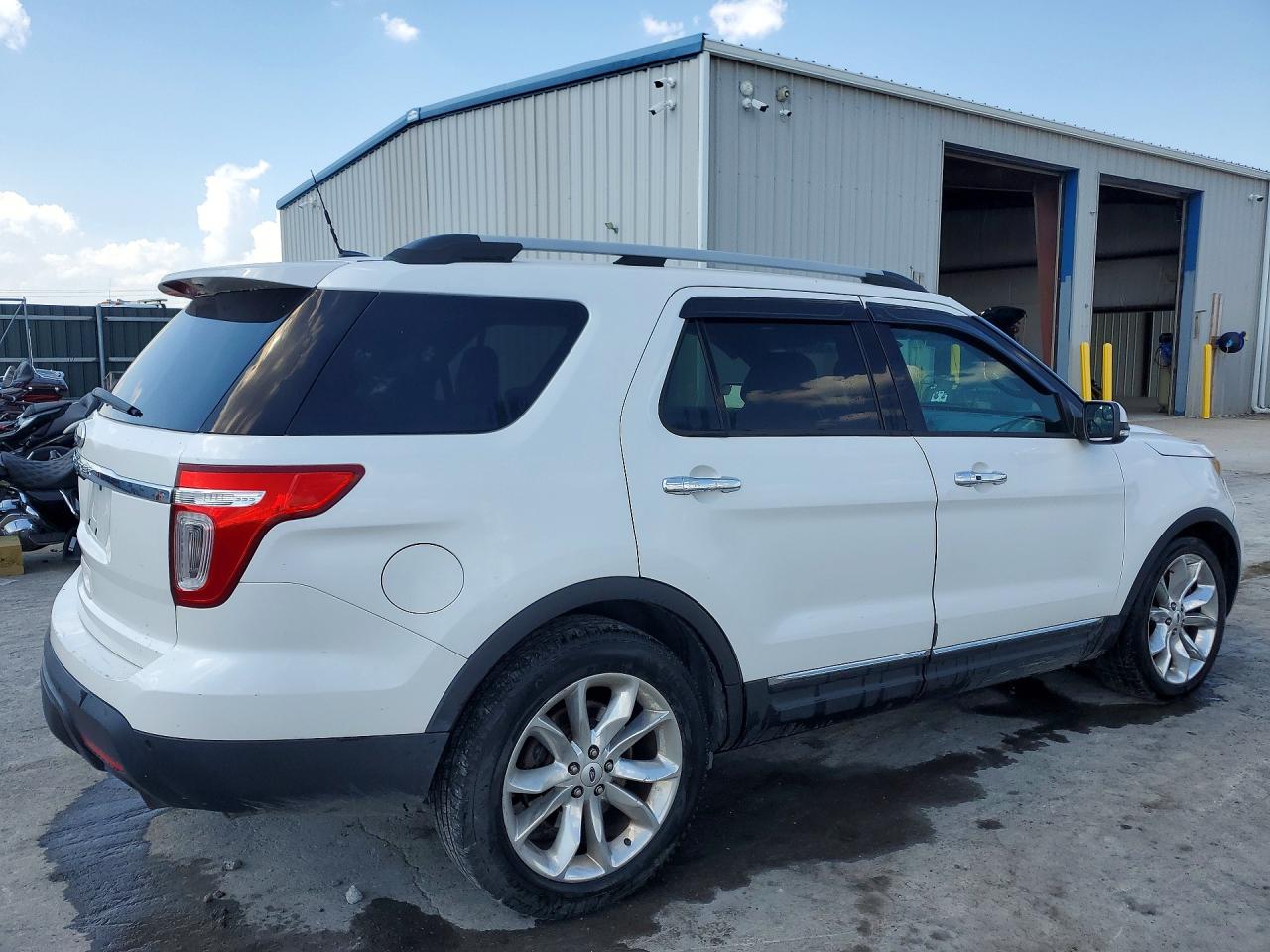2014 Ford Explorer Limited White vin: 1FM5K7F89EGA67518