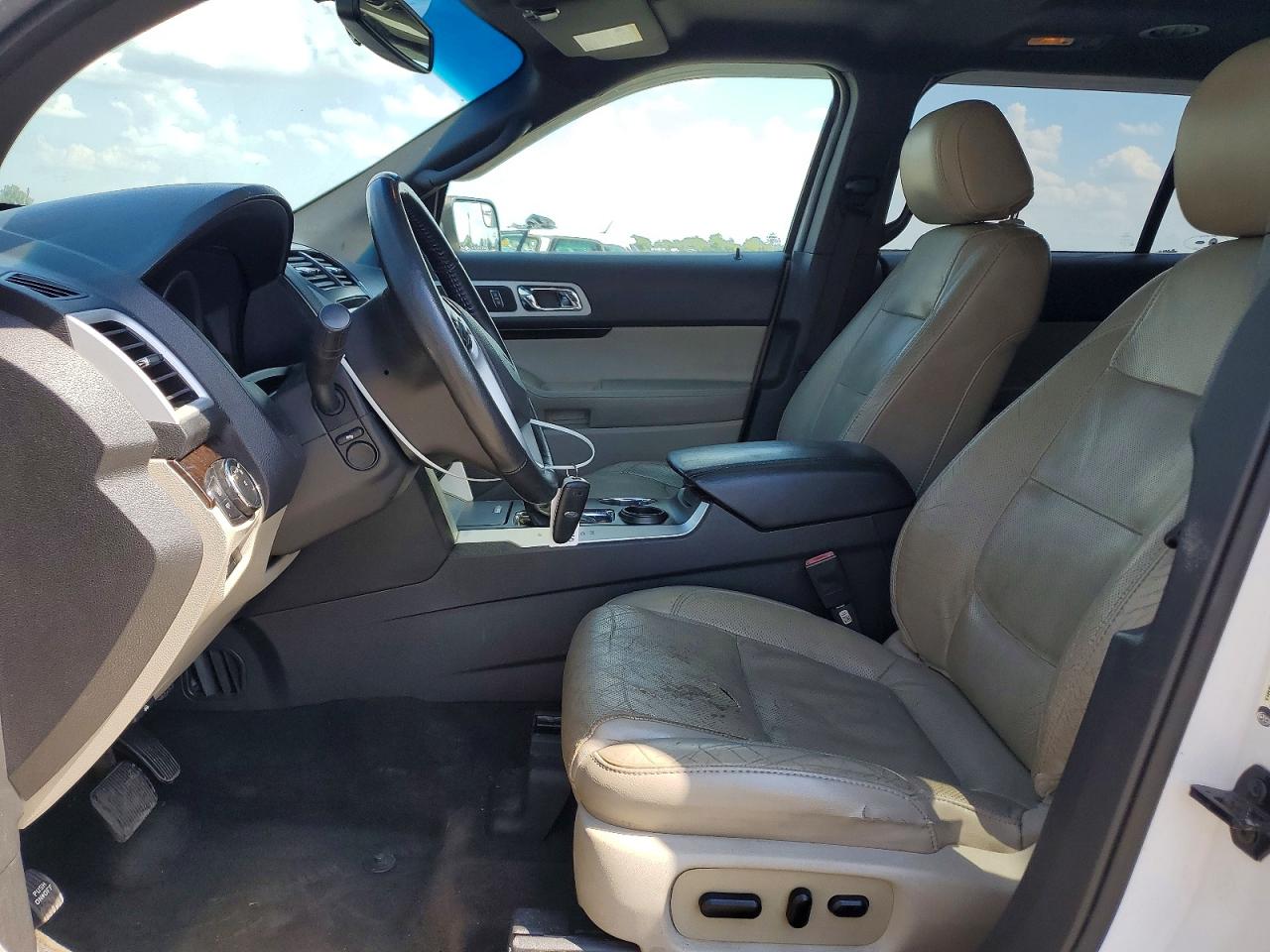 2014 Ford Explorer Limited White vin: 1FM5K7F89EGA67518