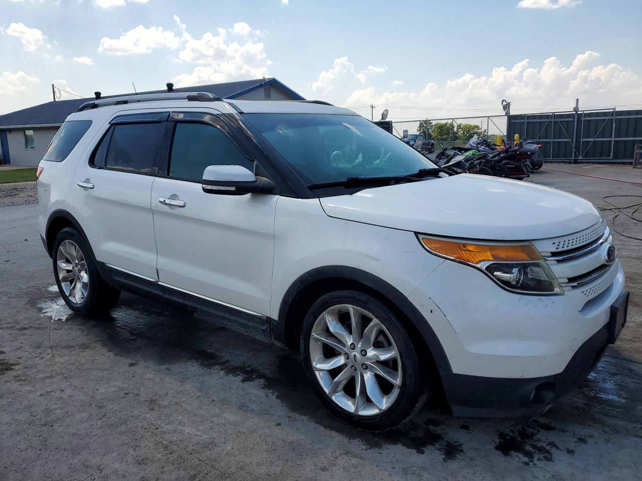 2014 Ford Explorer Limited White vin: 1FM5K7F89EGA67518