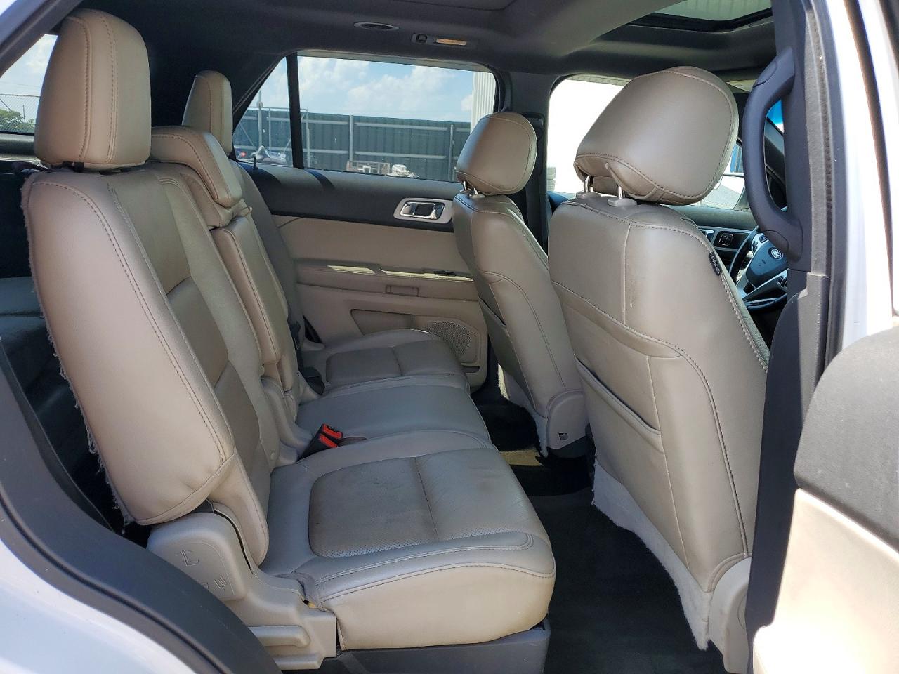 2014 Ford Explorer Limited White vin: 1FM5K7F89EGA67518