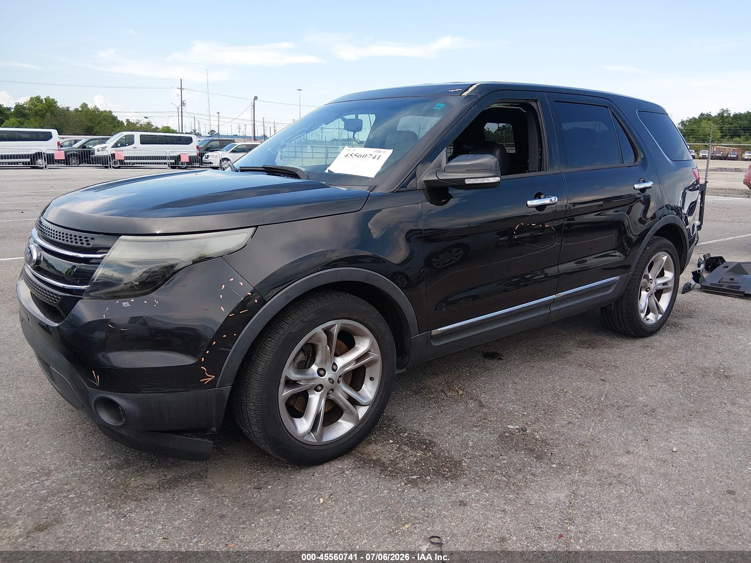 2014 Ford Explorer Limited Black vin: 1FM5K7F89EGB69353