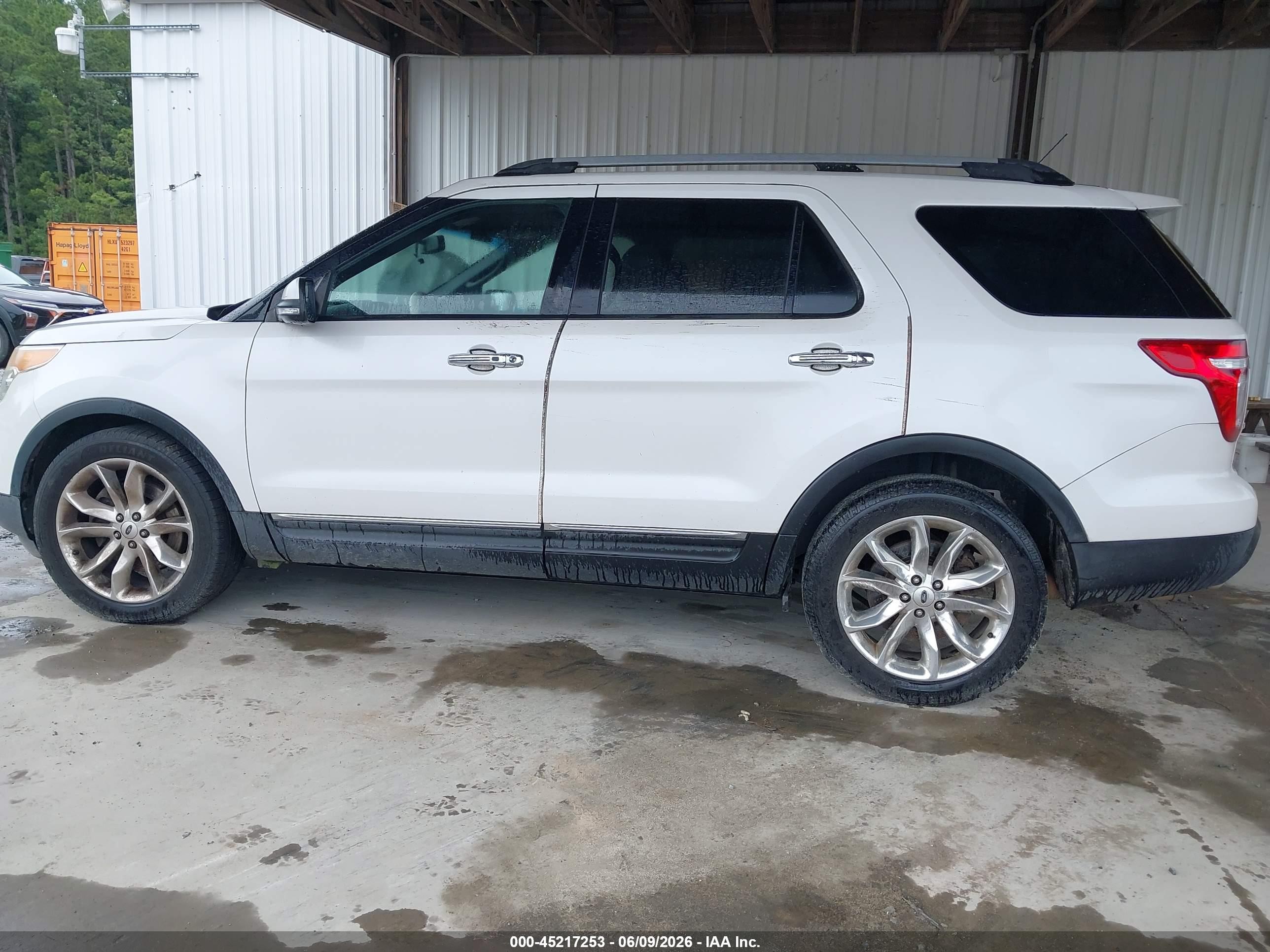 2014 Ford Explorer Limited White vin: 1FM5K7F89EGC05591
