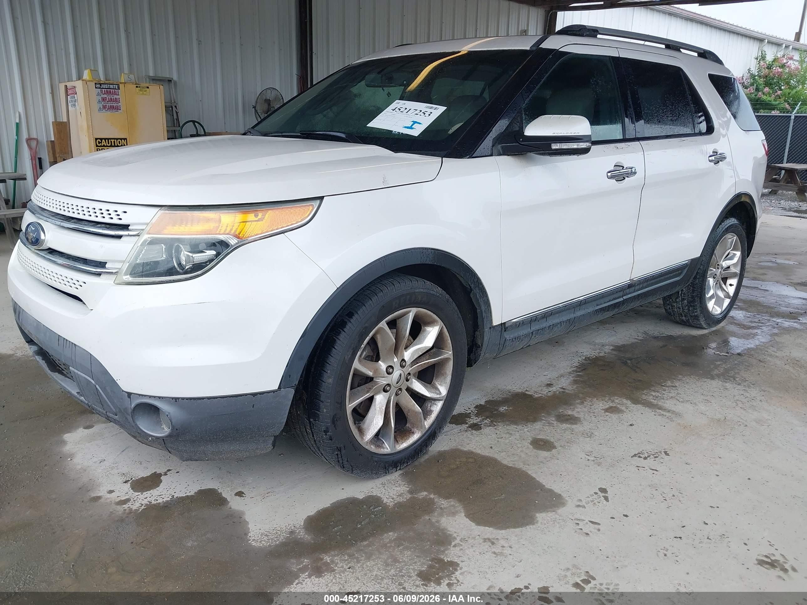 2014 Ford Explorer Limited White vin: 1FM5K7F89EGC05591