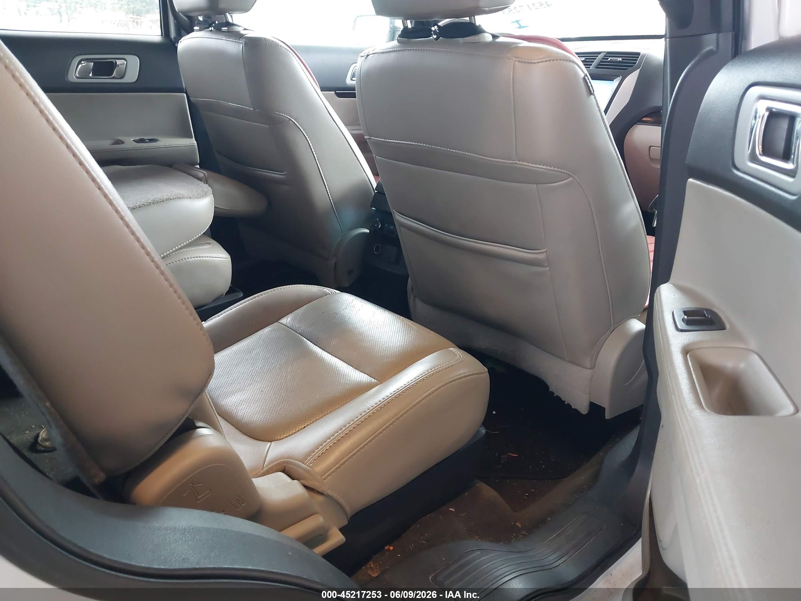 2014 Ford Explorer Limited White vin: 1FM5K7F89EGC05591