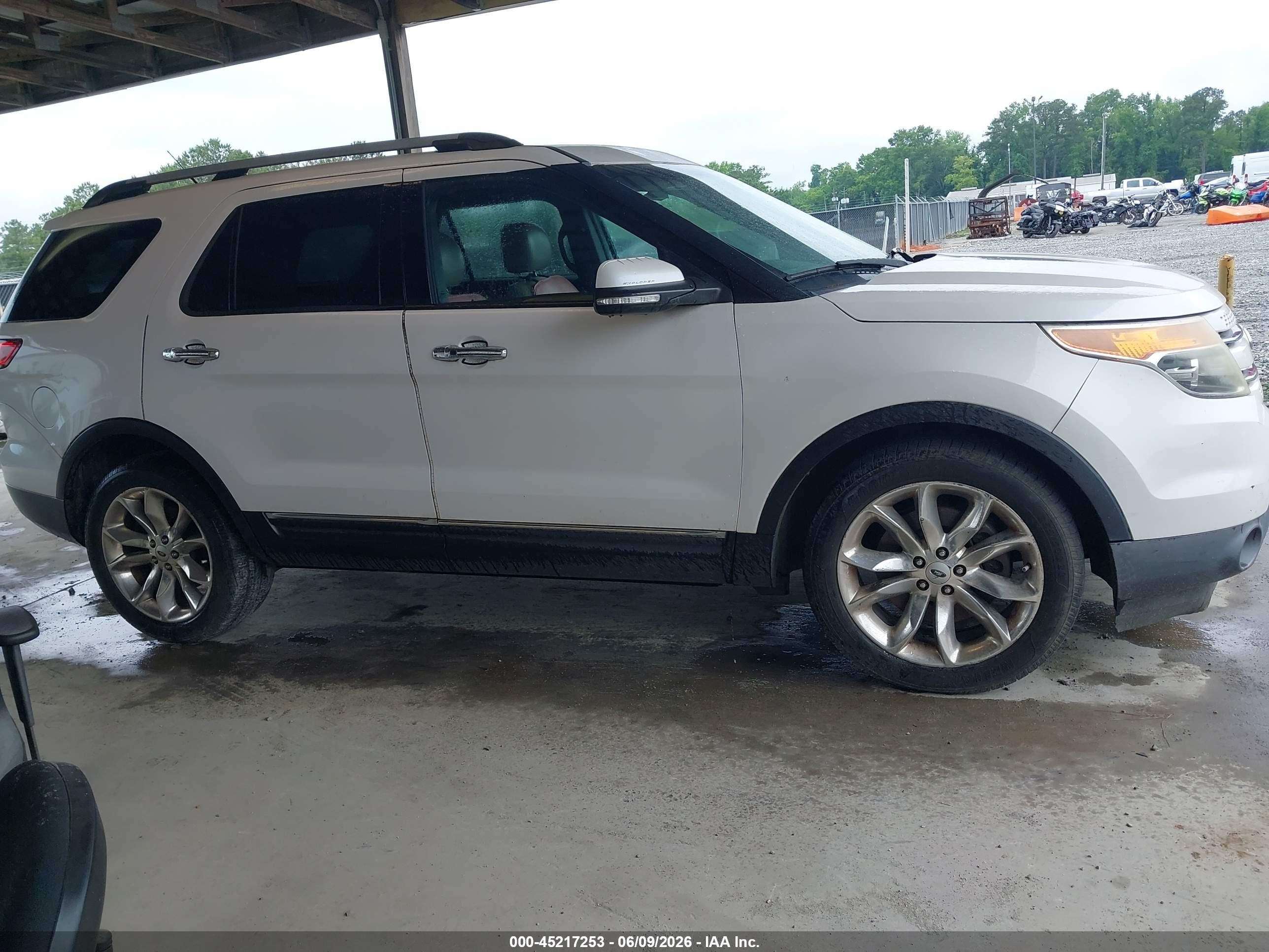 2014 Ford Explorer Limited White vin: 1FM5K7F89EGC05591