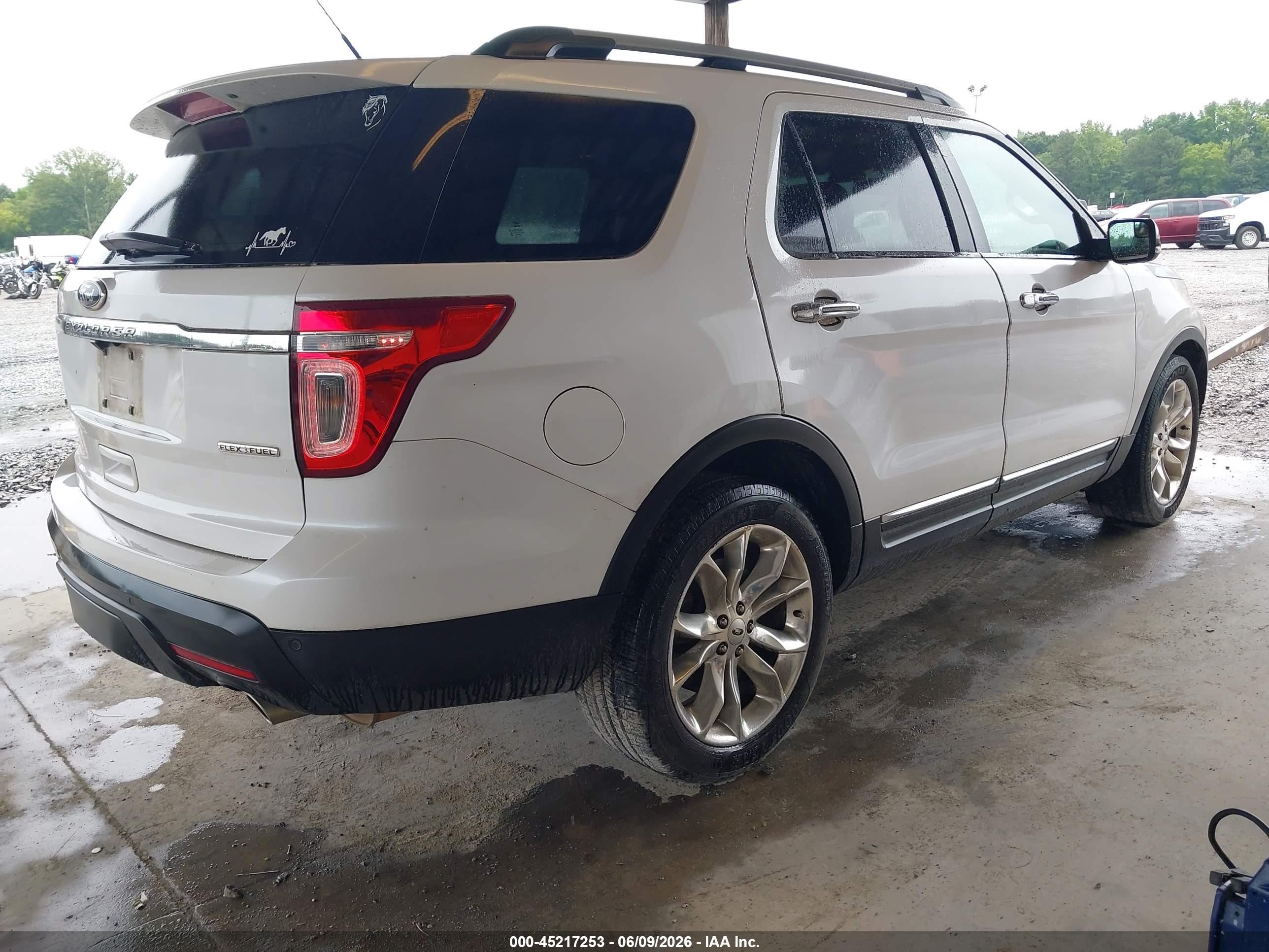 2014 Ford Explorer Limited White vin: 1FM5K7F89EGC05591