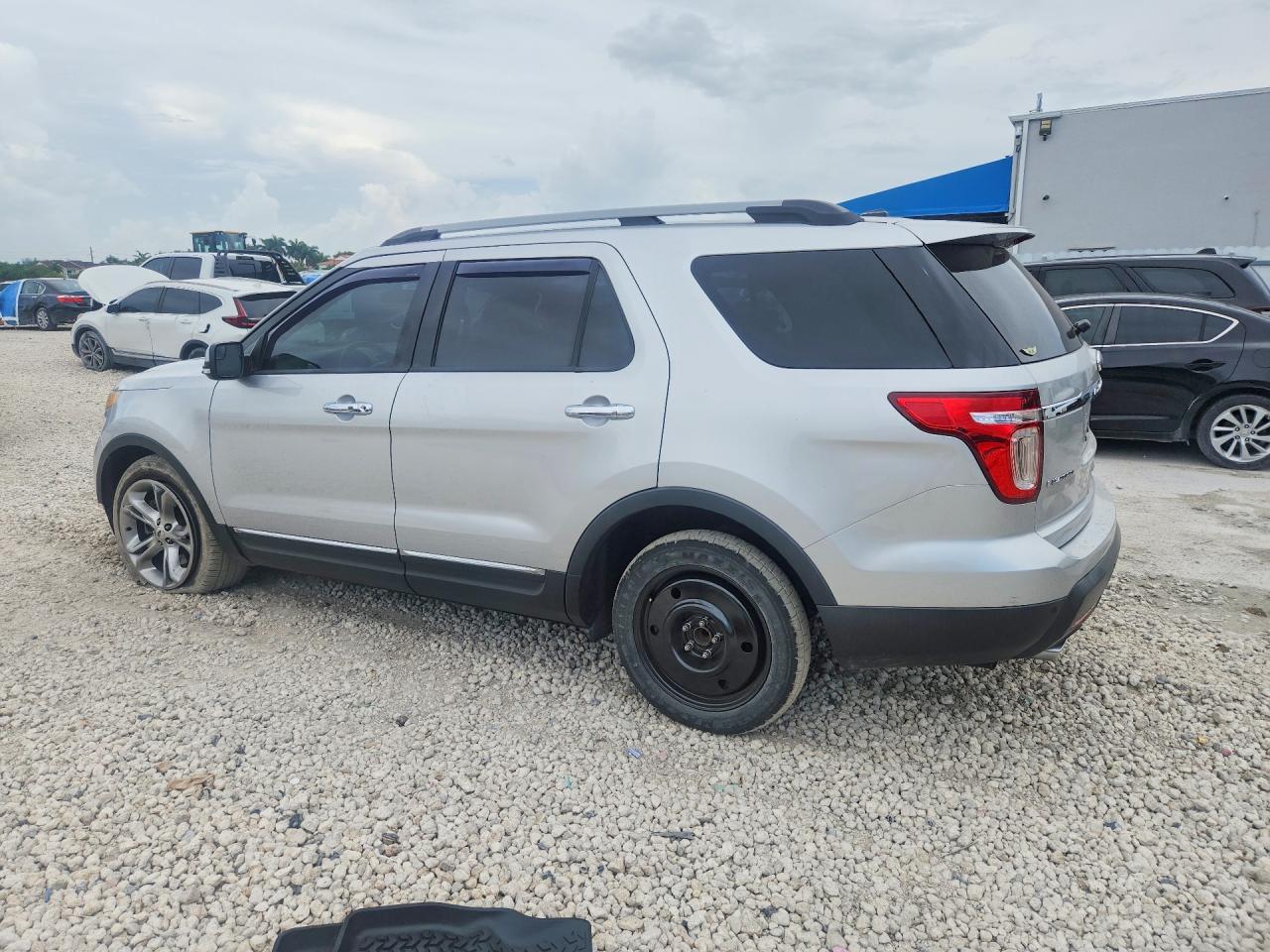 2014 Ford Explorer Limited Silver vin: 1FM5K7F89EGC24982