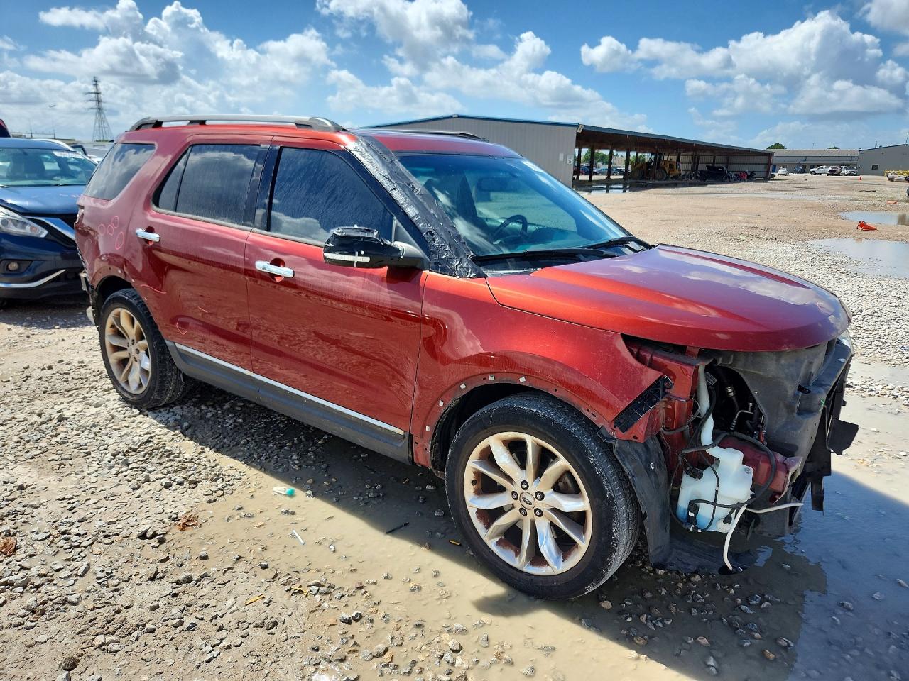 2014 Ford Explorer Limited Orange vin: 1FM5K7F89EGC34783
