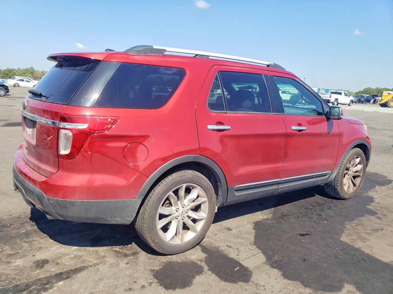 2015 Ford Explorer Limited Red vin: 1FM5K7F89FGA01536