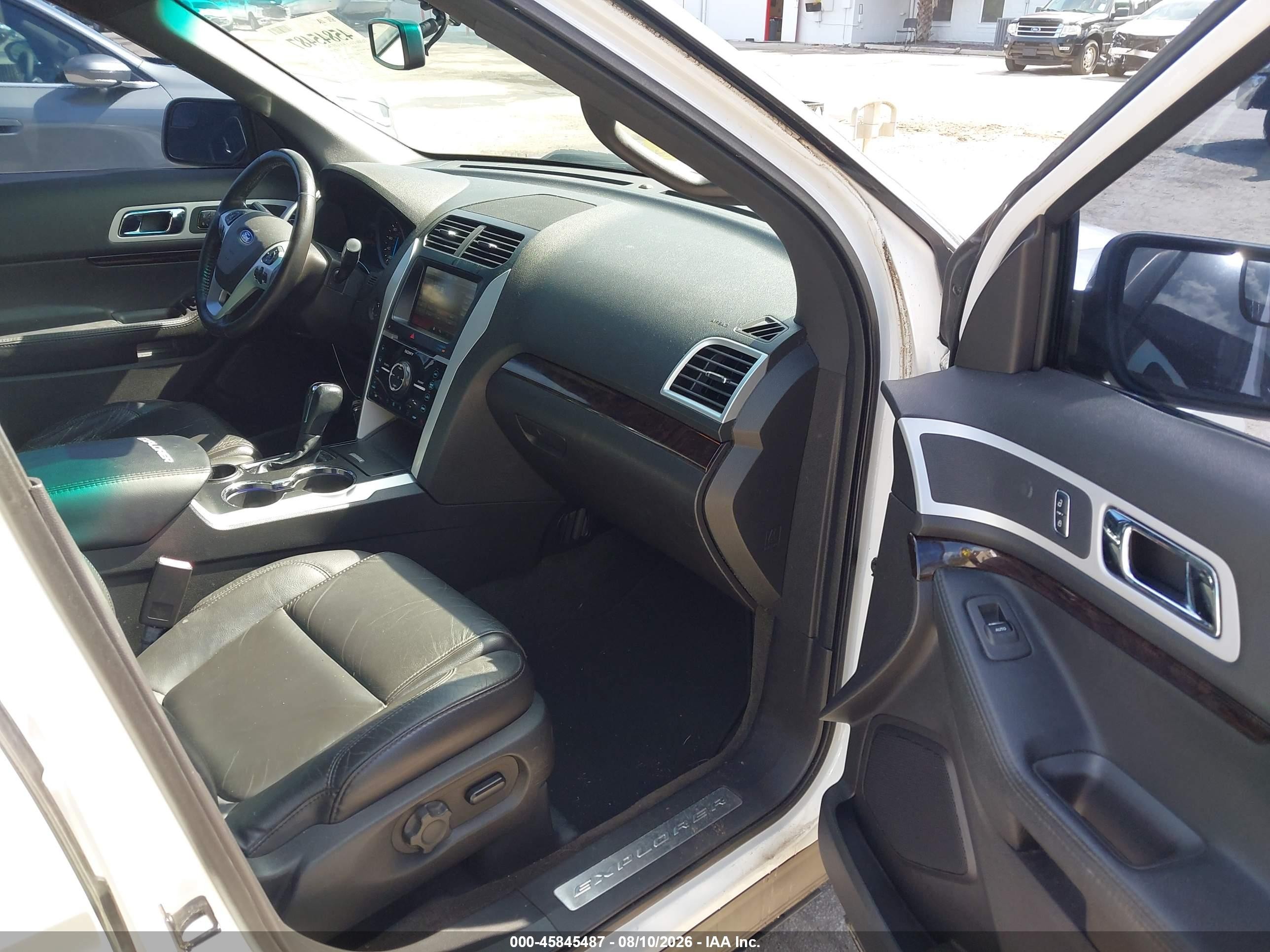 2015 Ford Explorer Limited White vin: 1FM5K7F89FGA10401