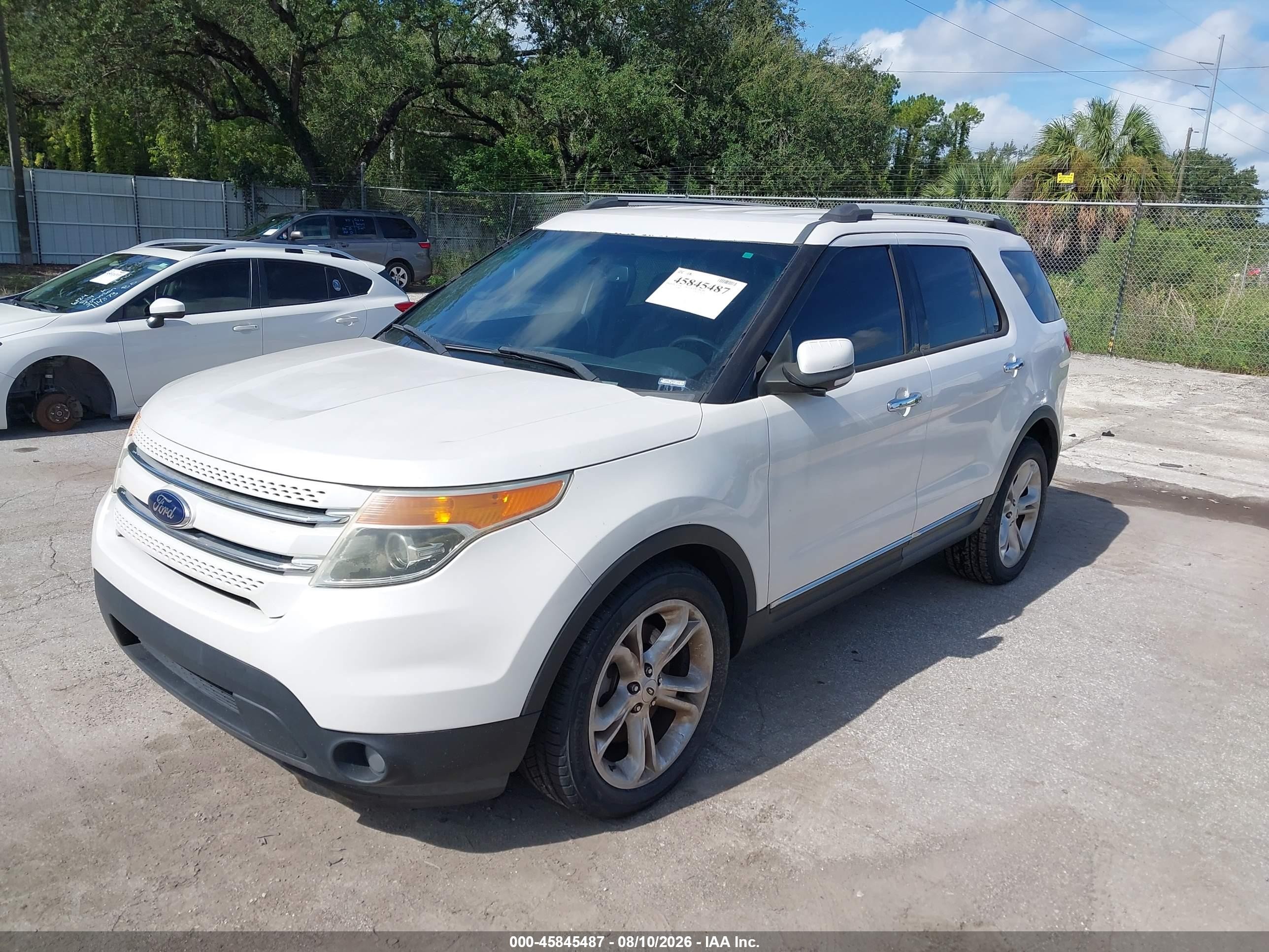2015 Ford Explorer Limited White vin: 1FM5K7F89FGA10401