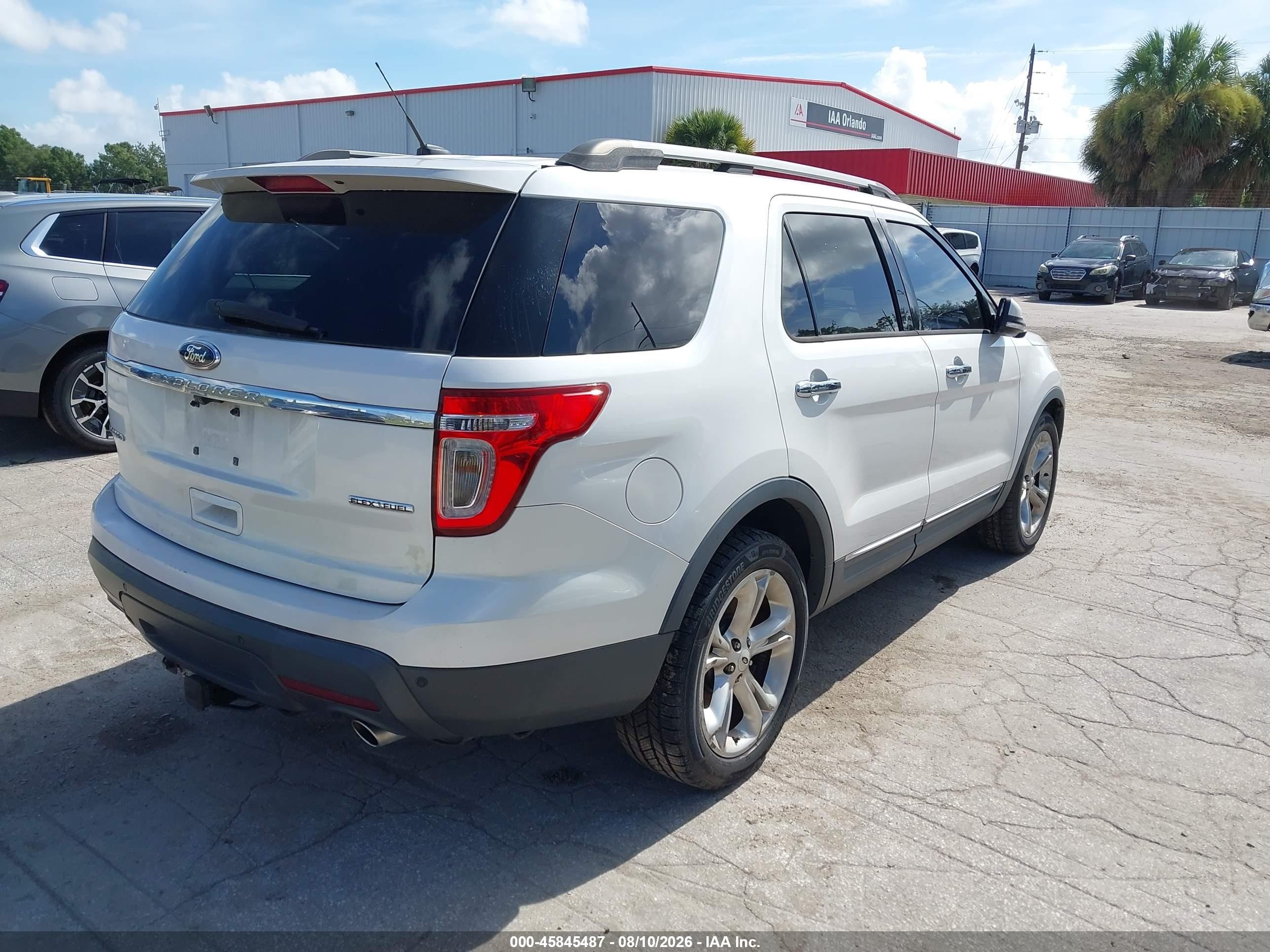 2015 Ford Explorer Limited White vin: 1FM5K7F89FGA10401