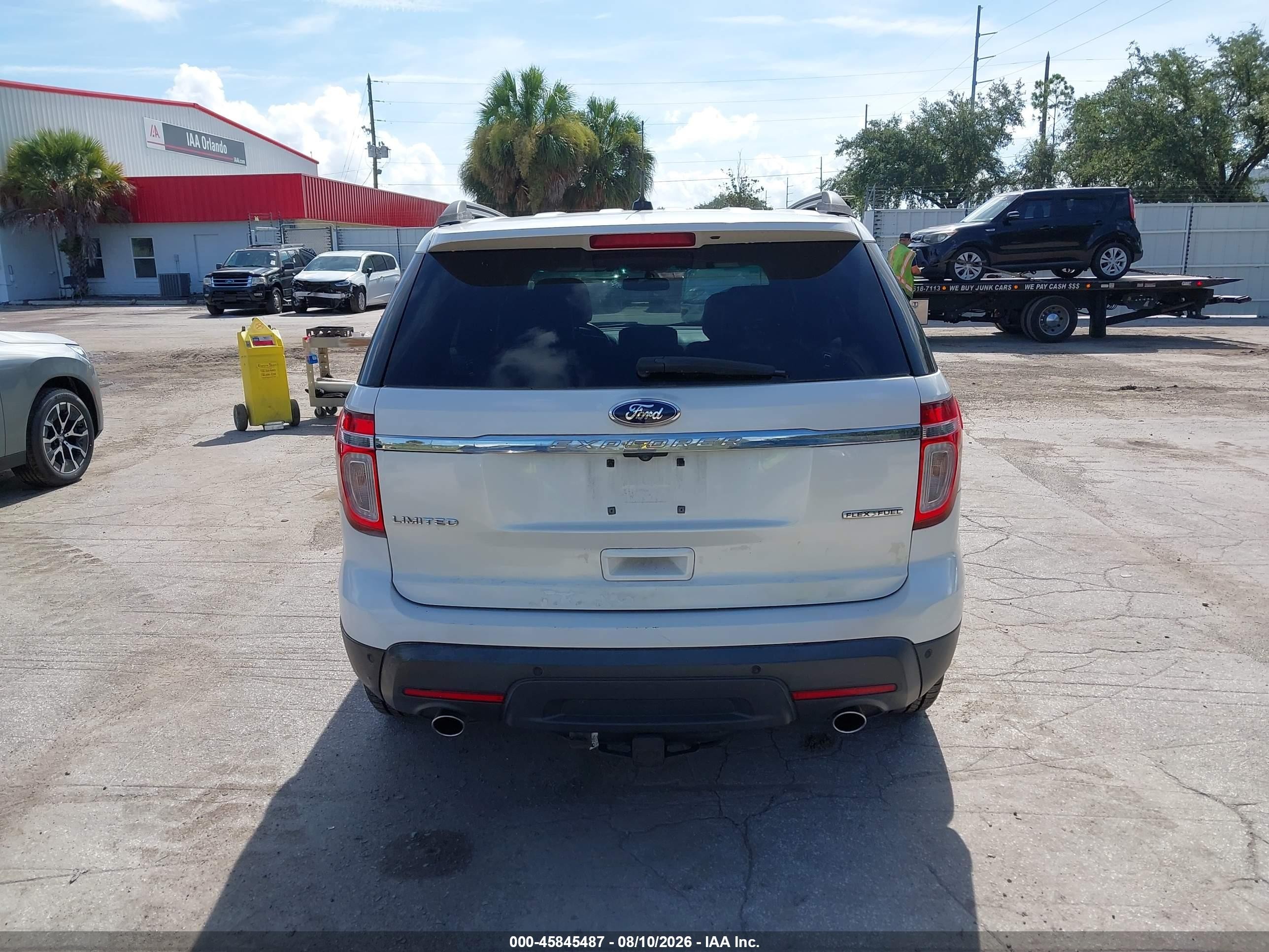 2015 Ford Explorer Limited White vin: 1FM5K7F89FGA10401