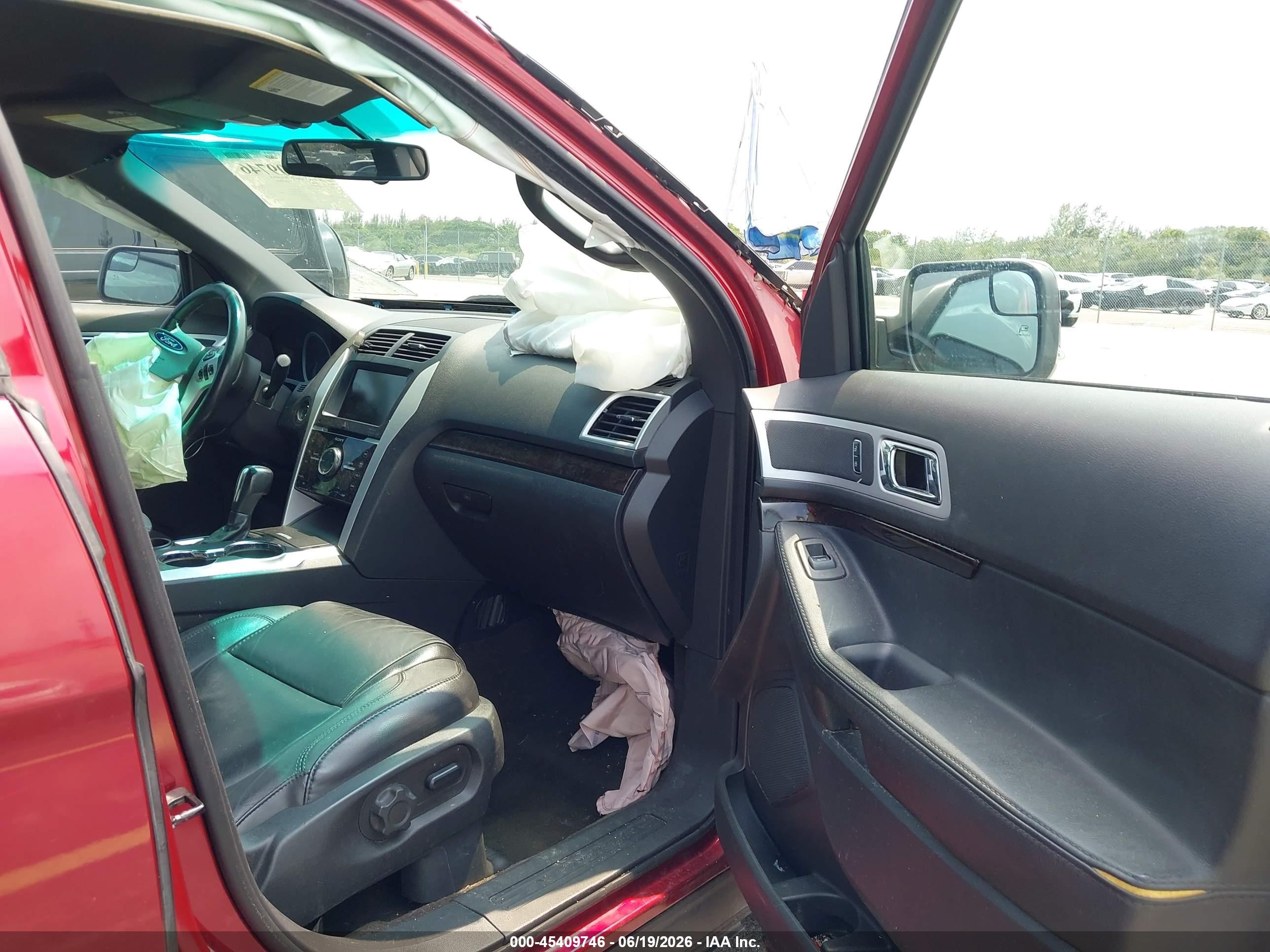 2015 Ford Explorer Limited Red vin: 1FM5K7F89FGA89701