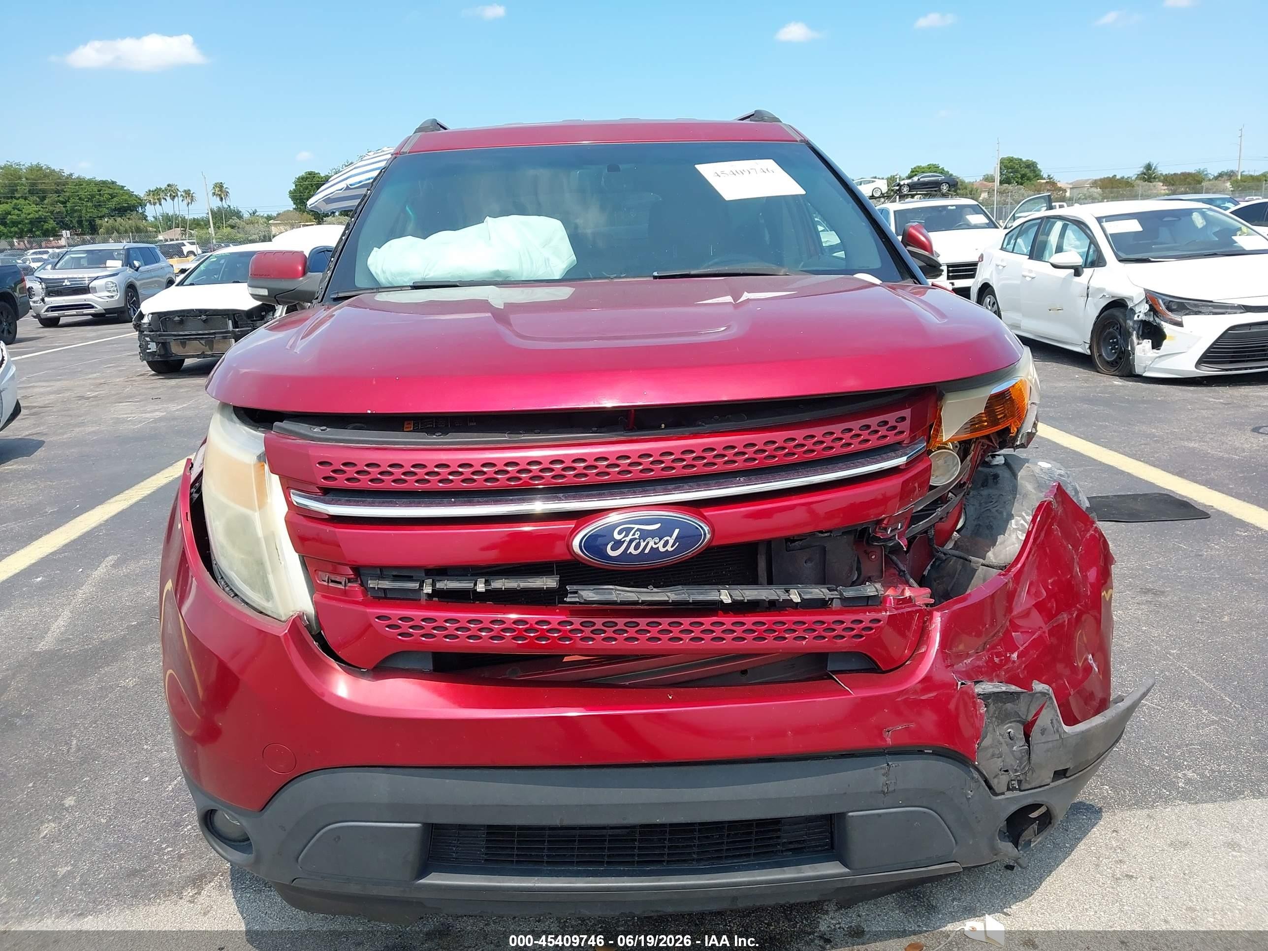 2015 Ford Explorer Limited Red vin: 1FM5K7F89FGA89701