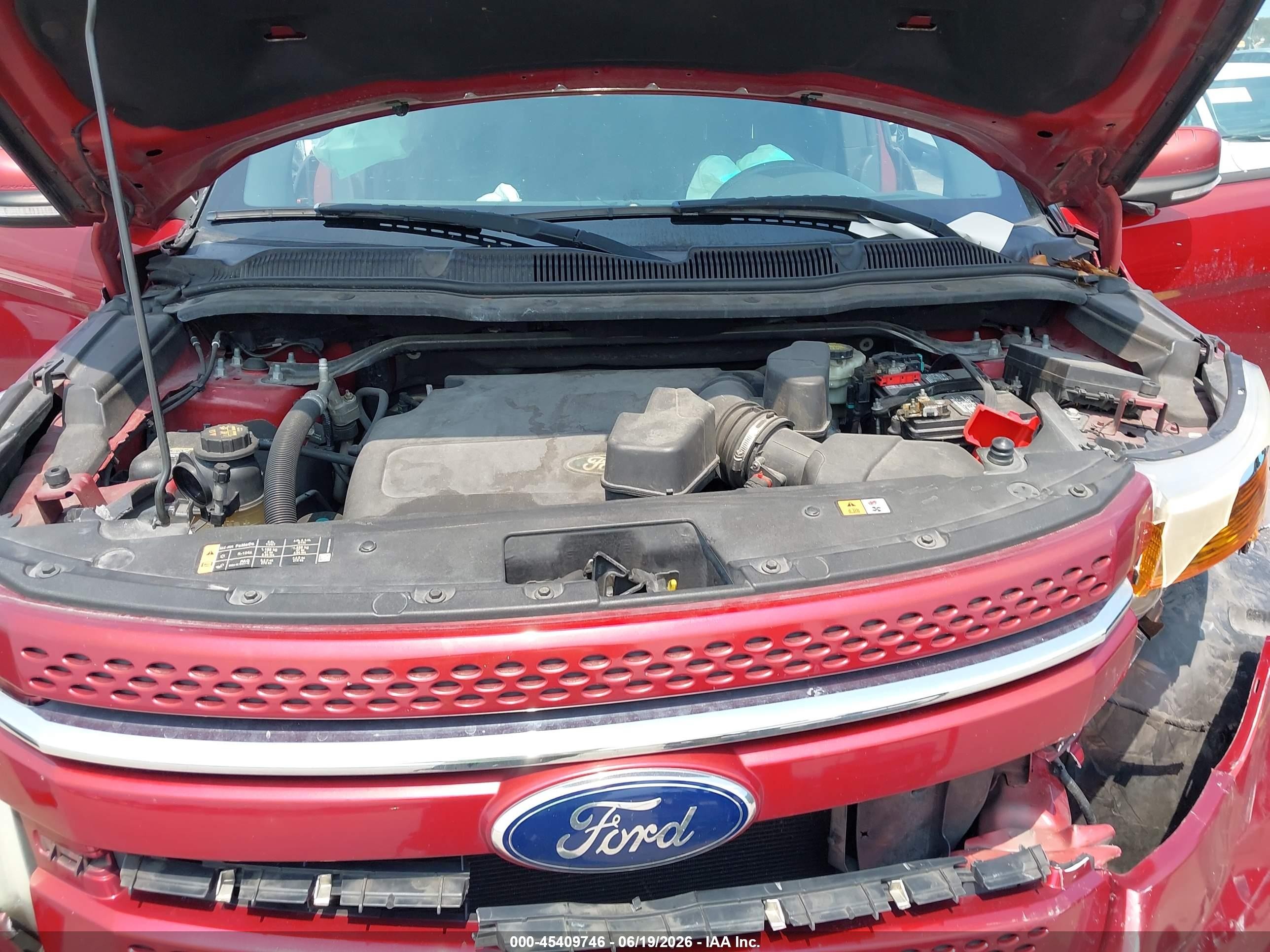 2015 Ford Explorer Limited Red vin: 1FM5K7F89FGA89701