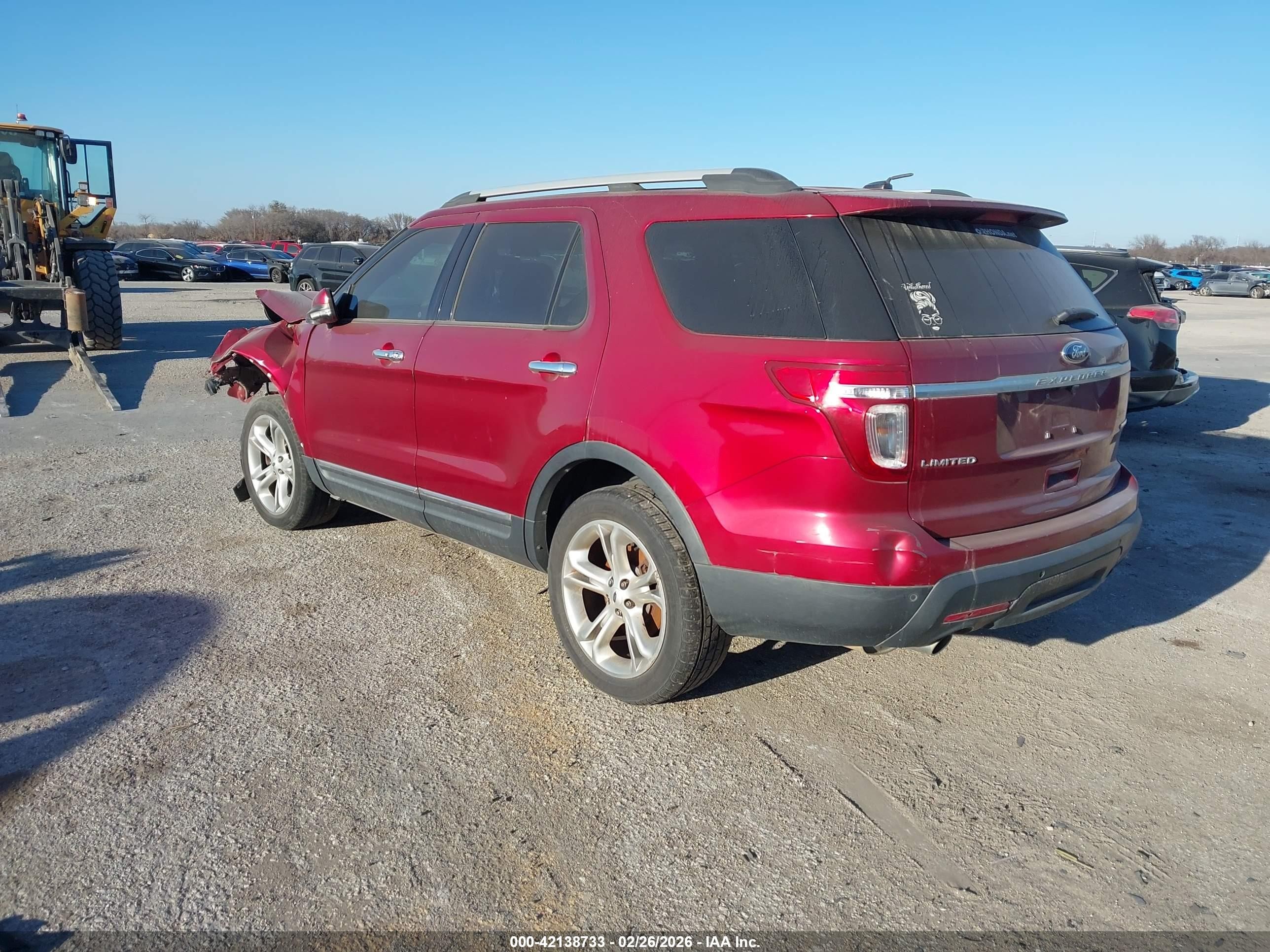 2015 Ford Explorer Limited Красный vin: 1FM5K7F89FGA94669