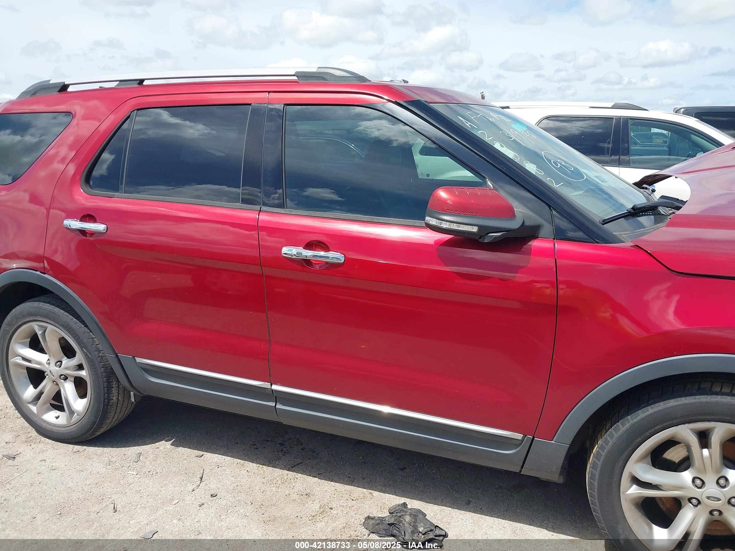 2015 Ford Explorer Limited Красный vin: 1FM5K7F89FGA94669