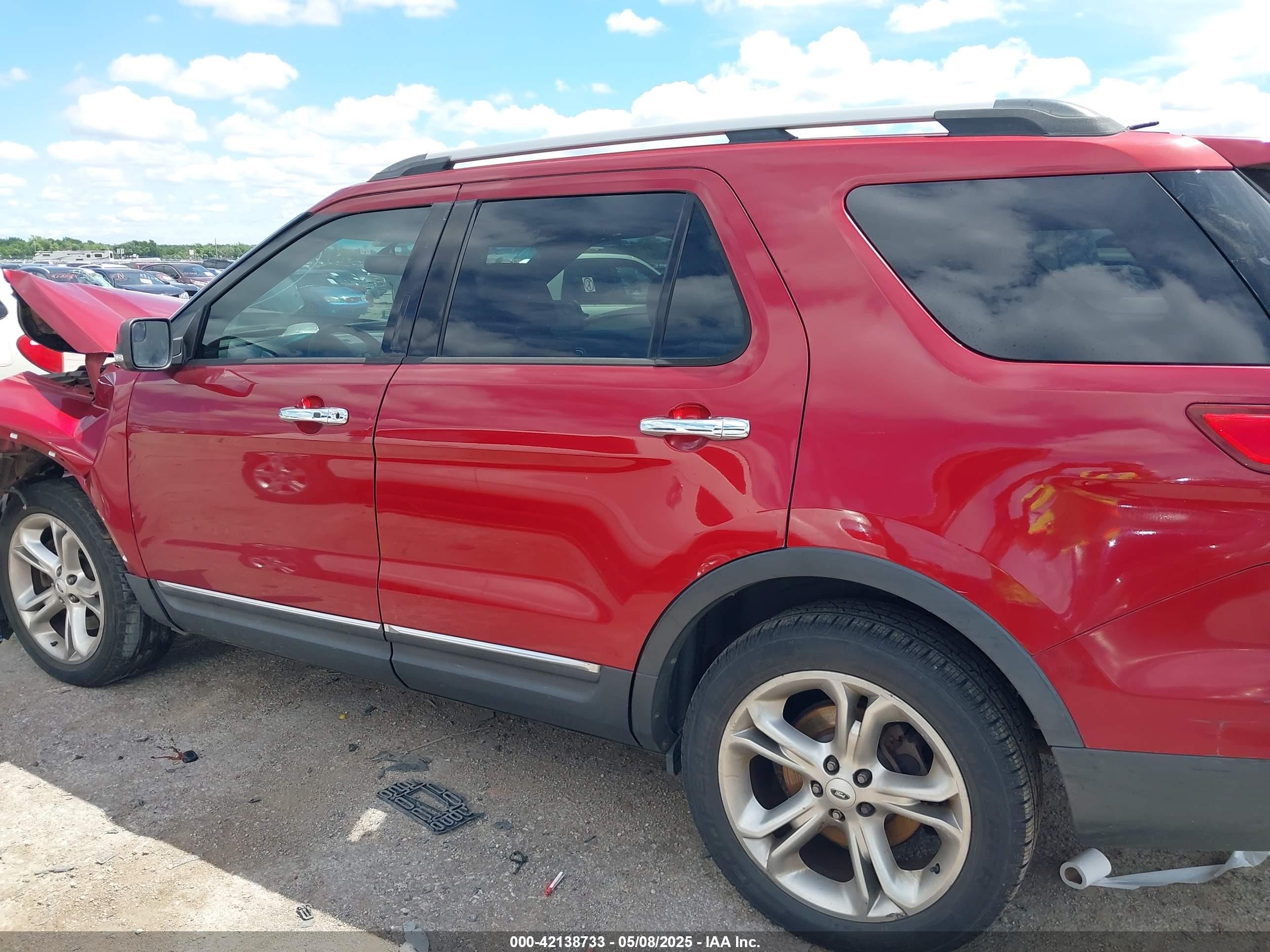 2015 Ford Explorer Limited Красный vin: 1FM5K7F89FGA94669