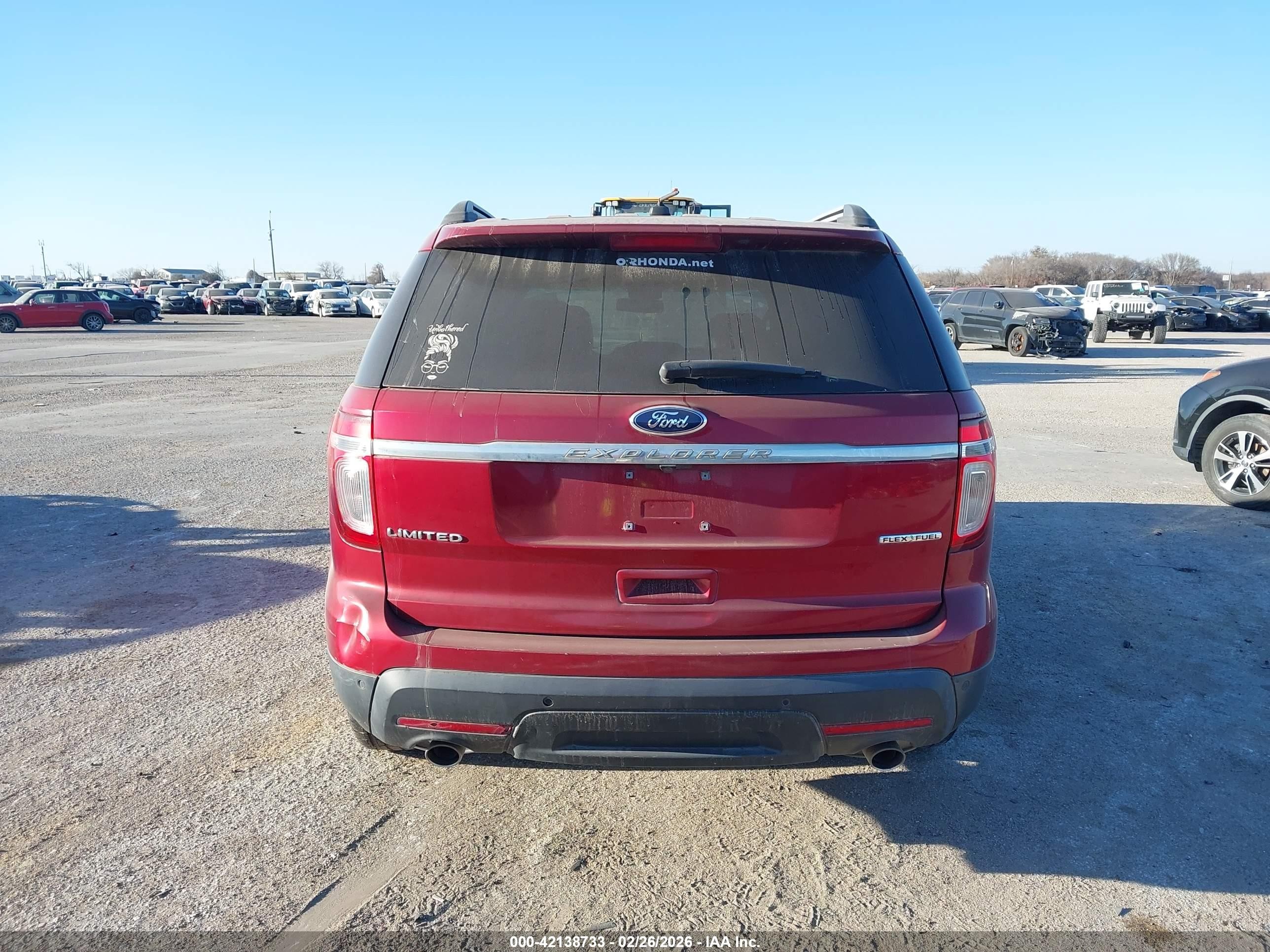 2015 Ford Explorer Limited Красный vin: 1FM5K7F89FGA94669