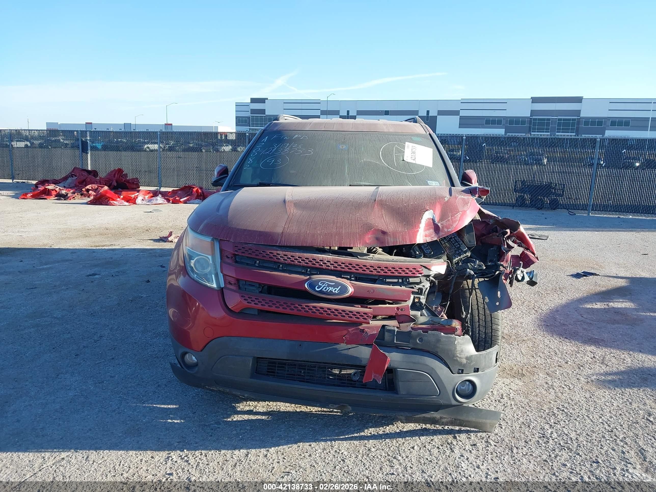 2015 Ford Explorer Limited Красный vin: 1FM5K7F89FGA94669