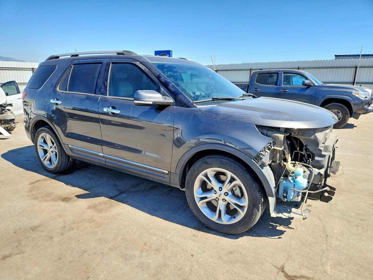 2015 Ford Explorer Limited Gray vin: 1FM5K7F89FGC13725