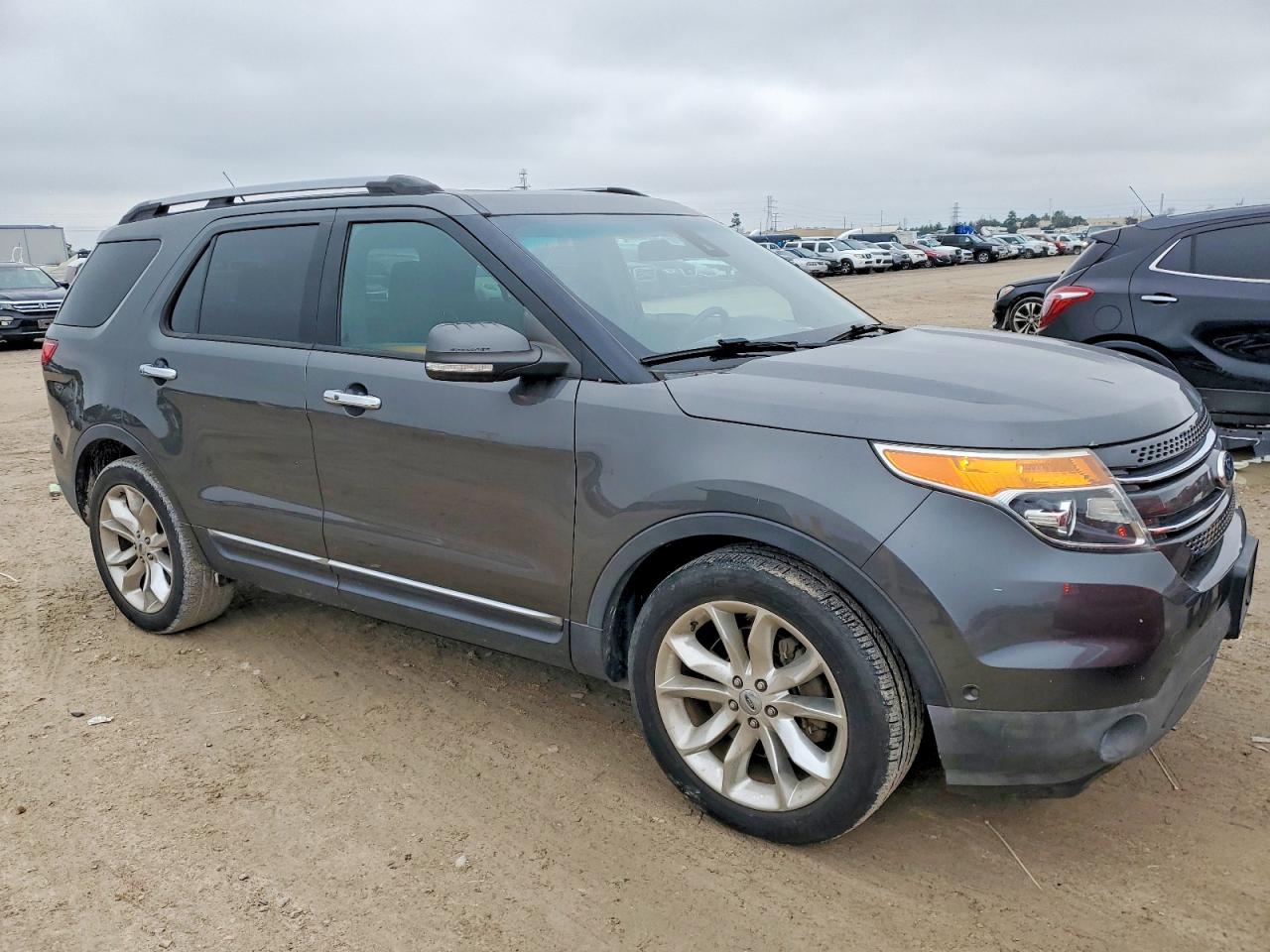 2015 Ford Explorer Limited Gray vin: 1FM5K7F89FGC48989