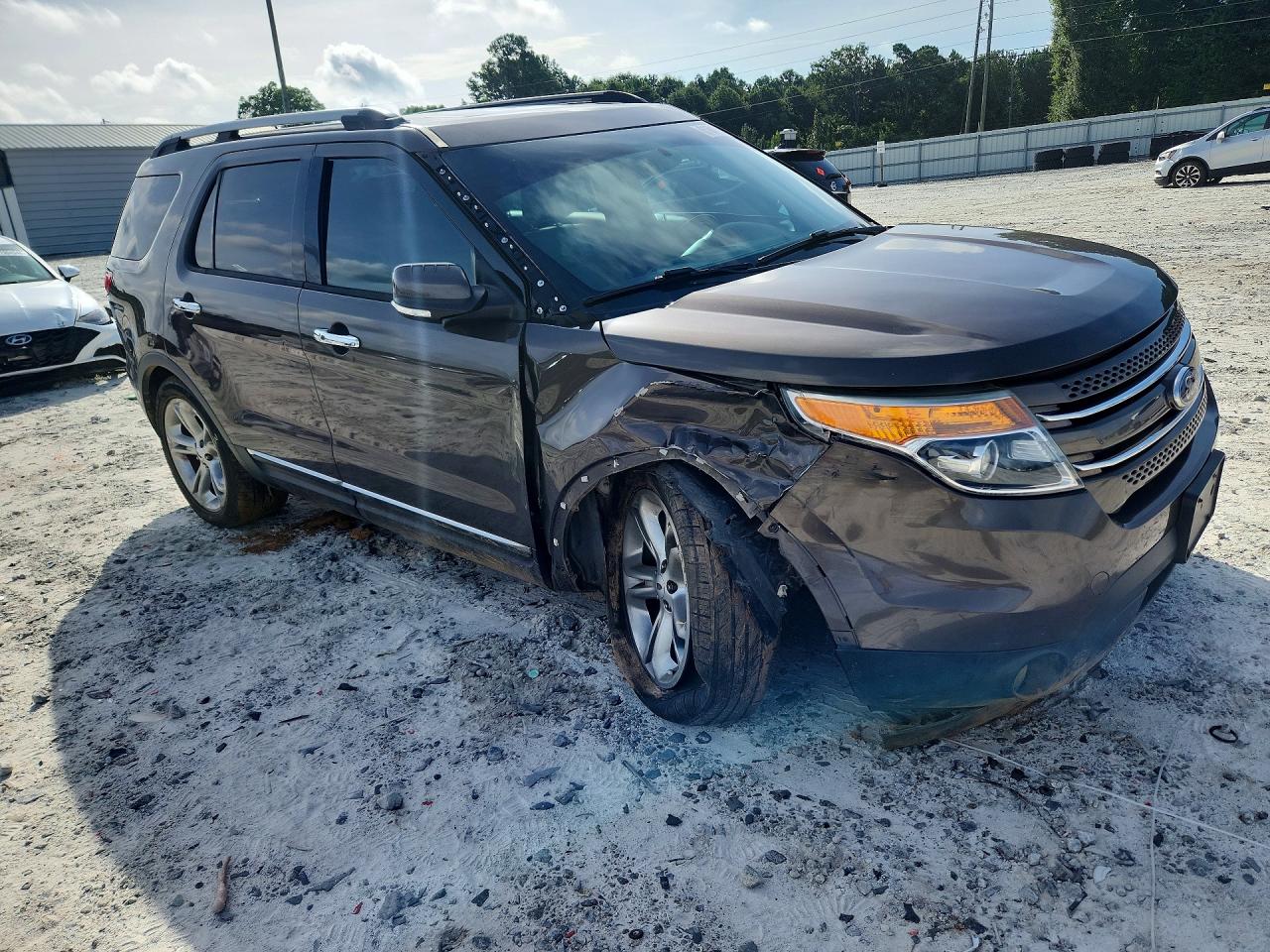 2015 Ford Explorer Limited Brown vin: 1FM5K7F89FGC57305