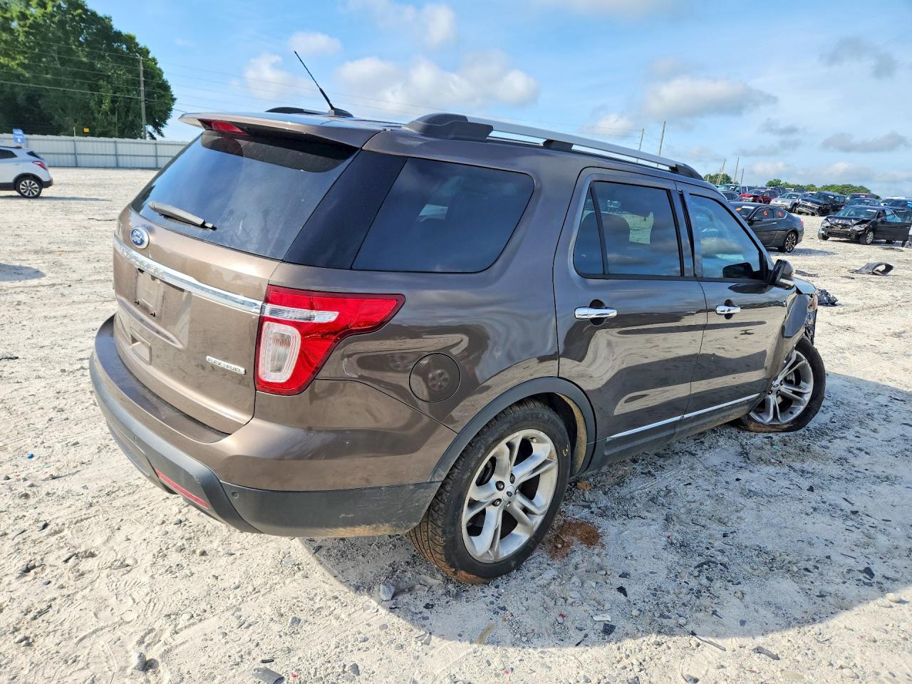 2015 Ford Explorer Limited Brown vin: 1FM5K7F89FGC57305