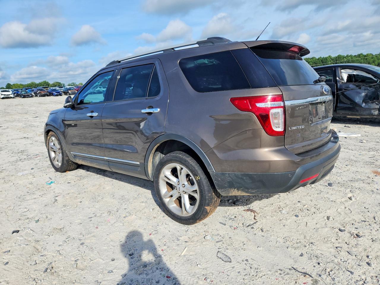 2015 Ford Explorer Limited Brown vin: 1FM5K7F89FGC57305