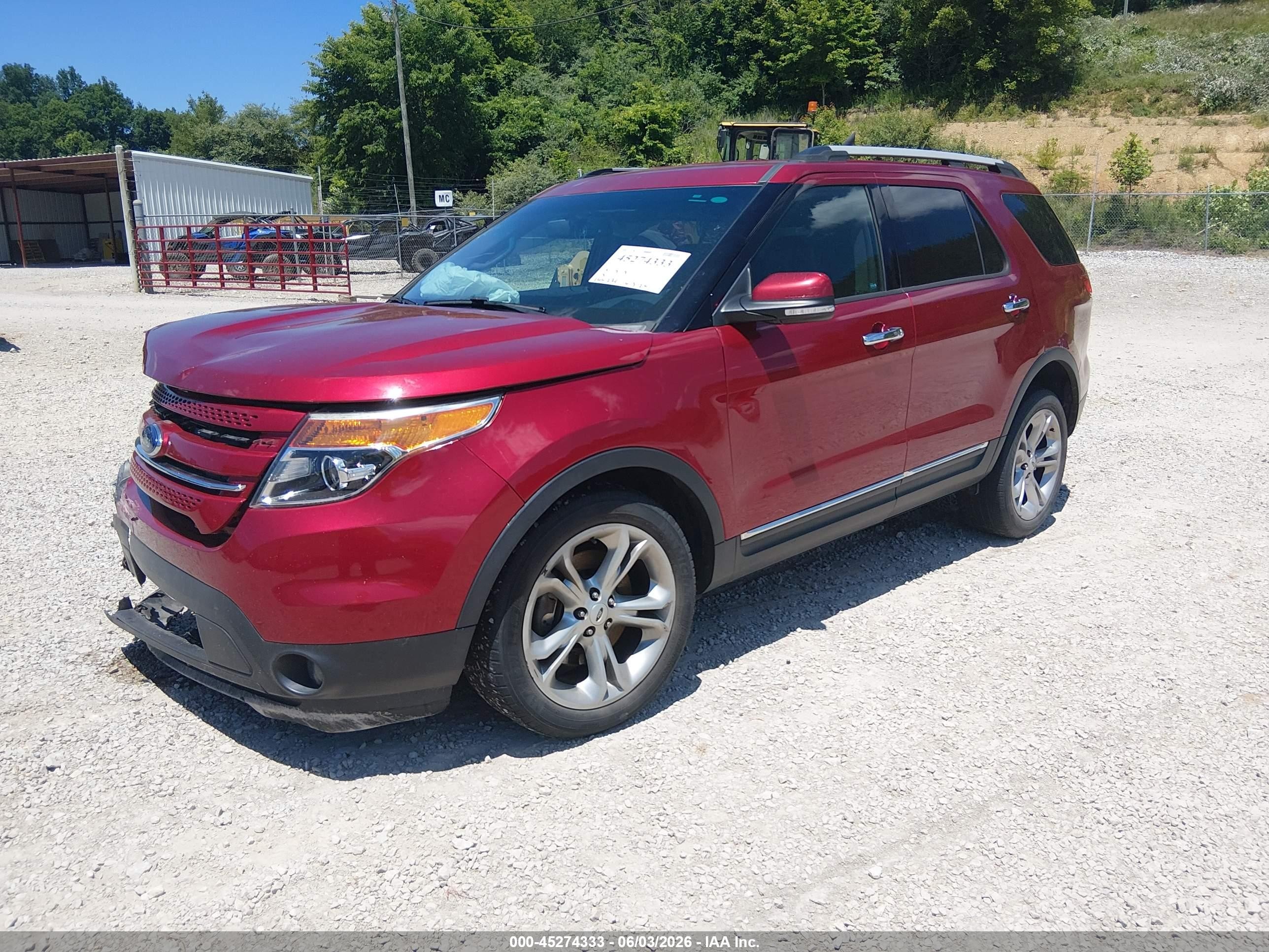 2015 Ford Explorer Limited Красный vin: 1FM5K7F89FGC69308