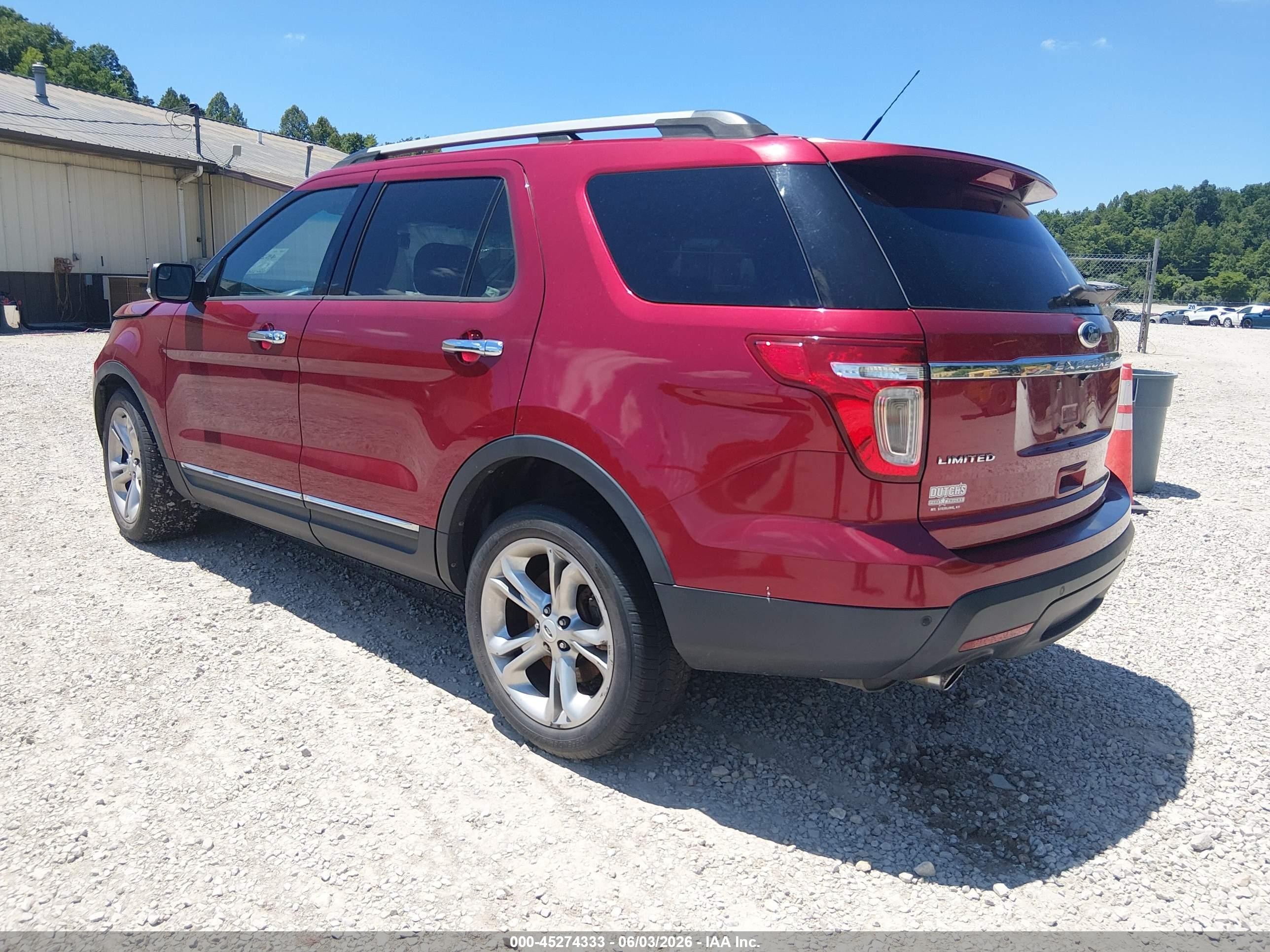 2015 Ford Explorer Limited Красный vin: 1FM5K7F89FGC69308