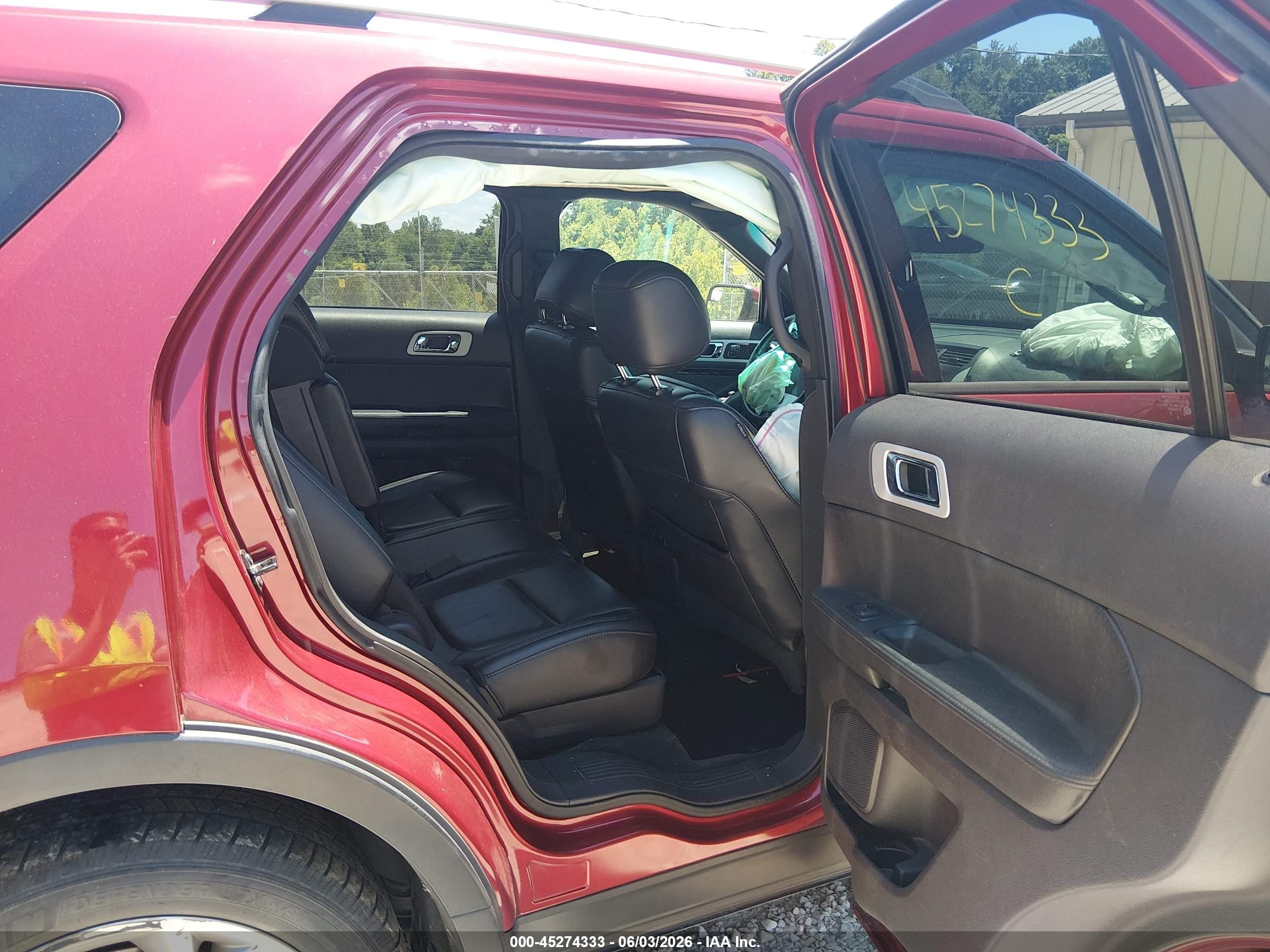 2015 Ford Explorer Limited Красный vin: 1FM5K7F89FGC69308