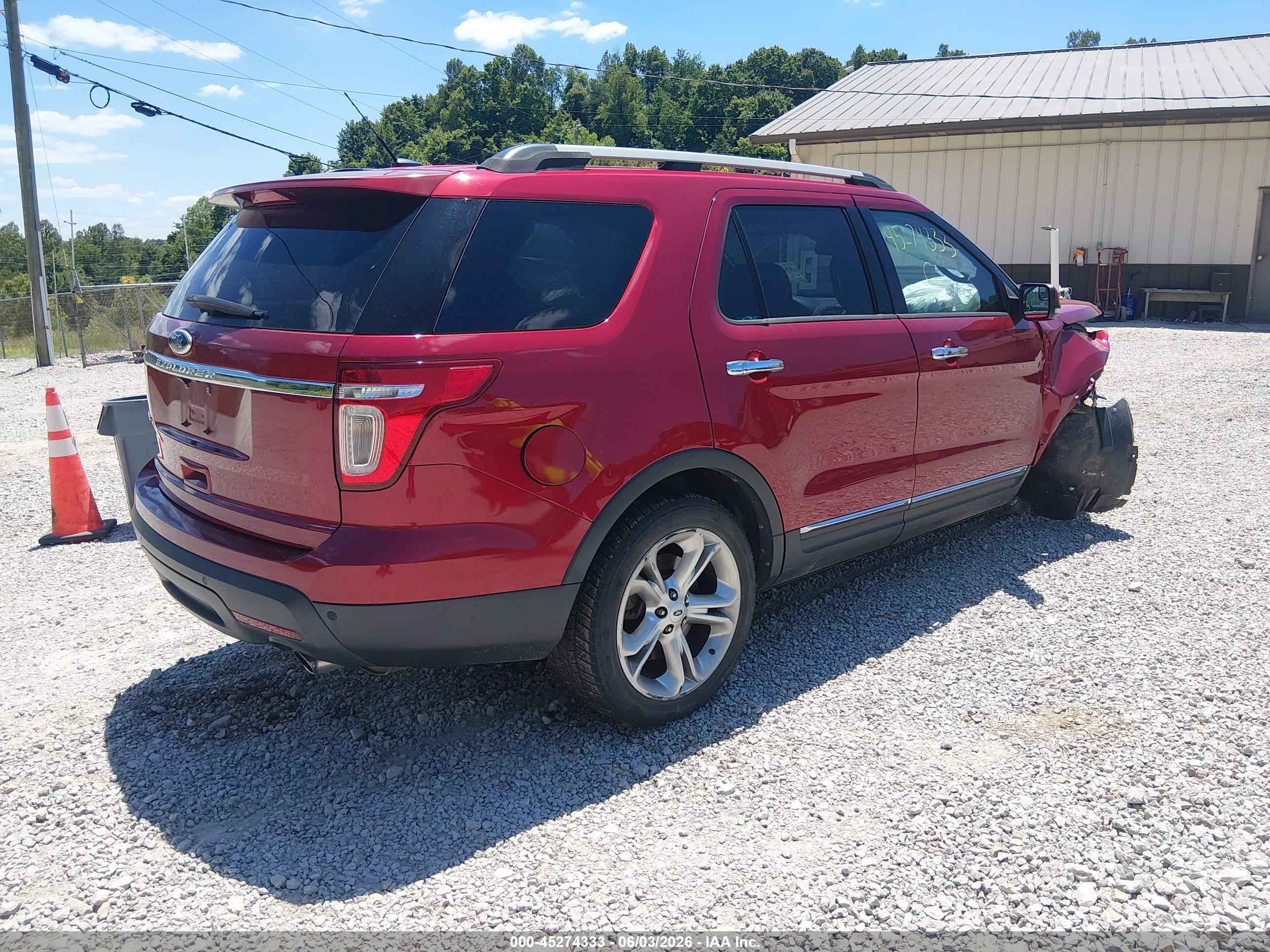 2015 Ford Explorer Limited Красный vin: 1FM5K7F89FGC69308