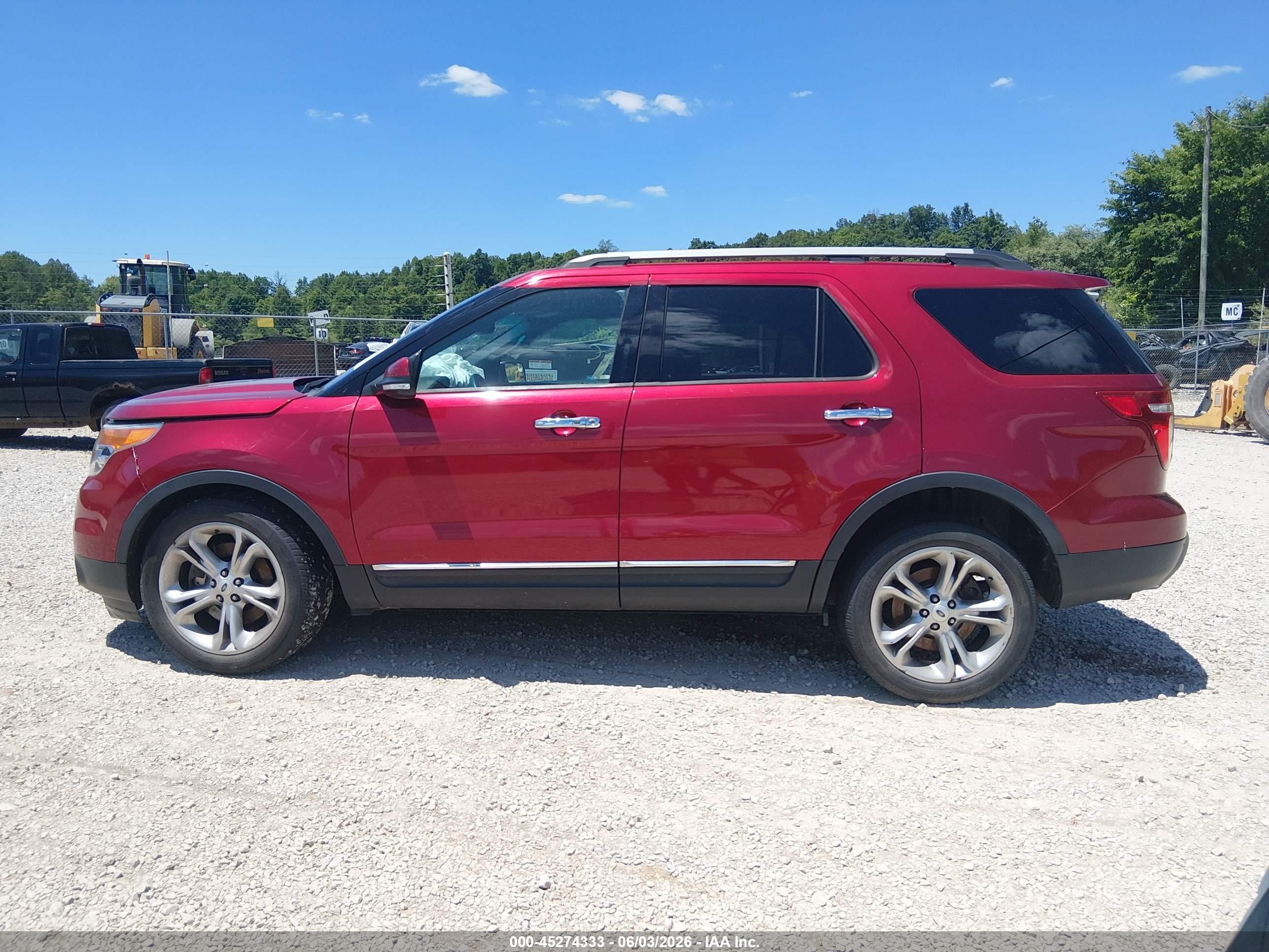 2015 Ford Explorer Limited Красный vin: 1FM5K7F89FGC69308