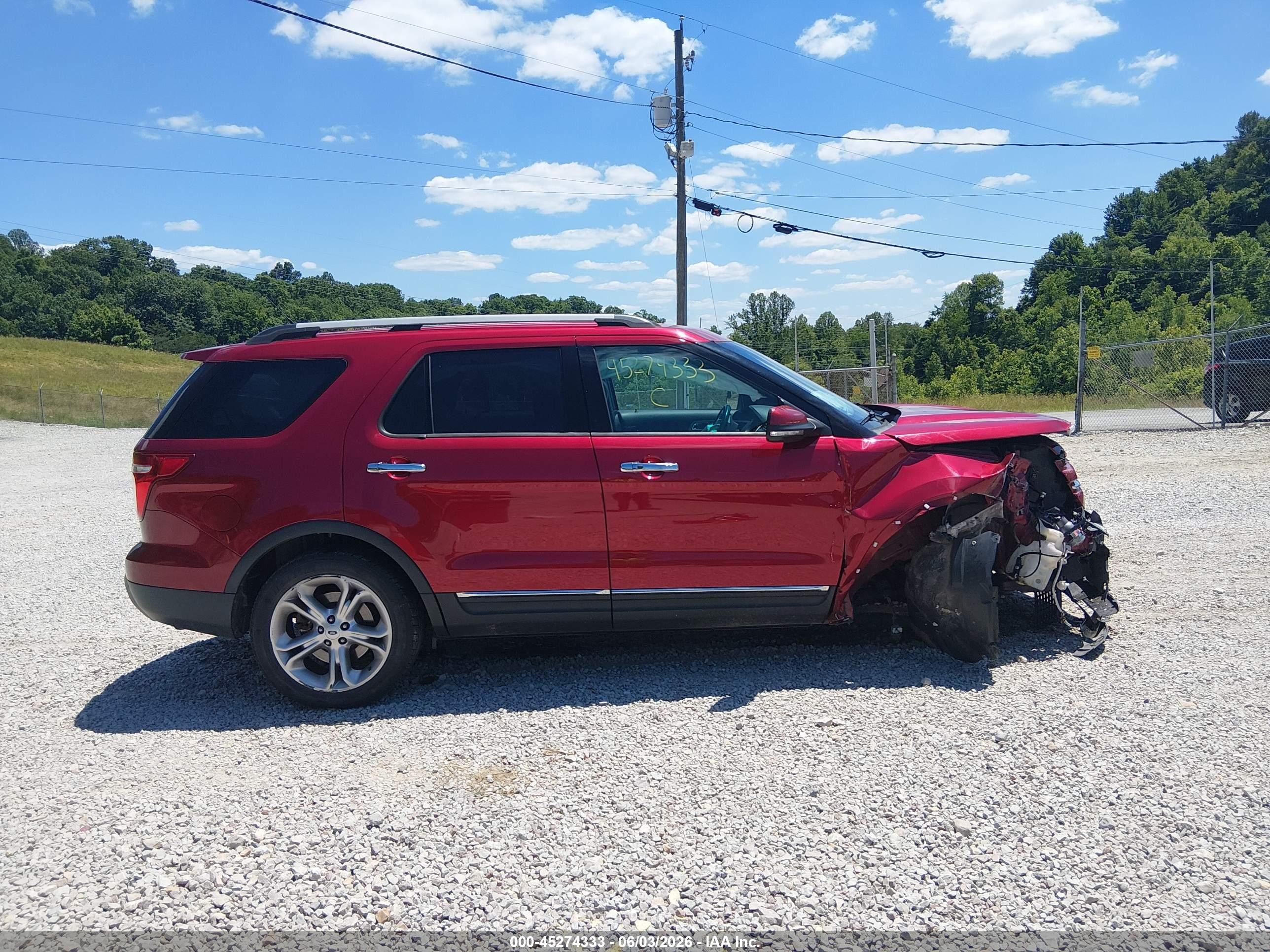 2015 Ford Explorer Limited Красный vin: 1FM5K7F89FGC69308