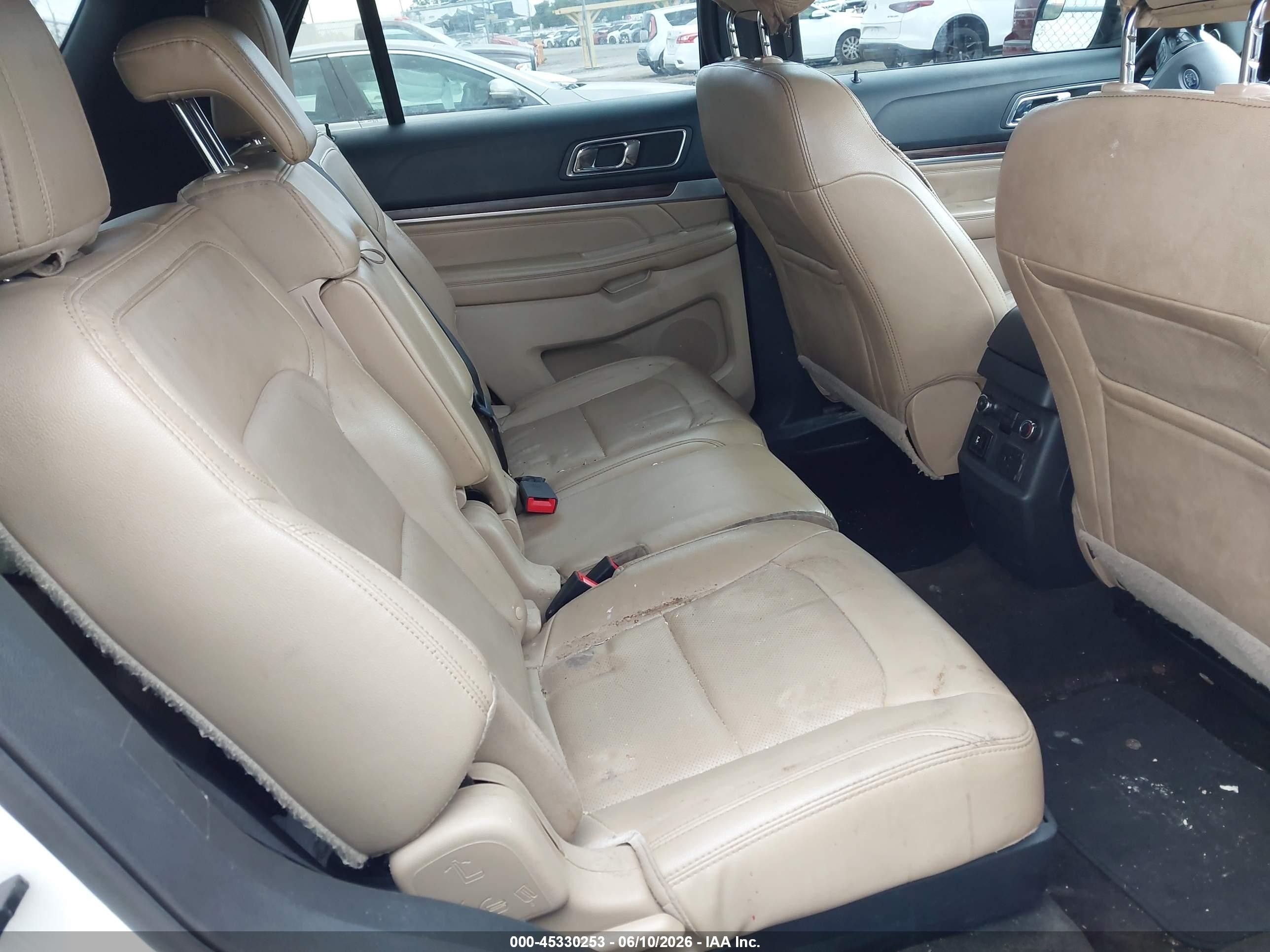 2016 Ford Explorer Limited White vin: 1FM5K7F89GGA99081