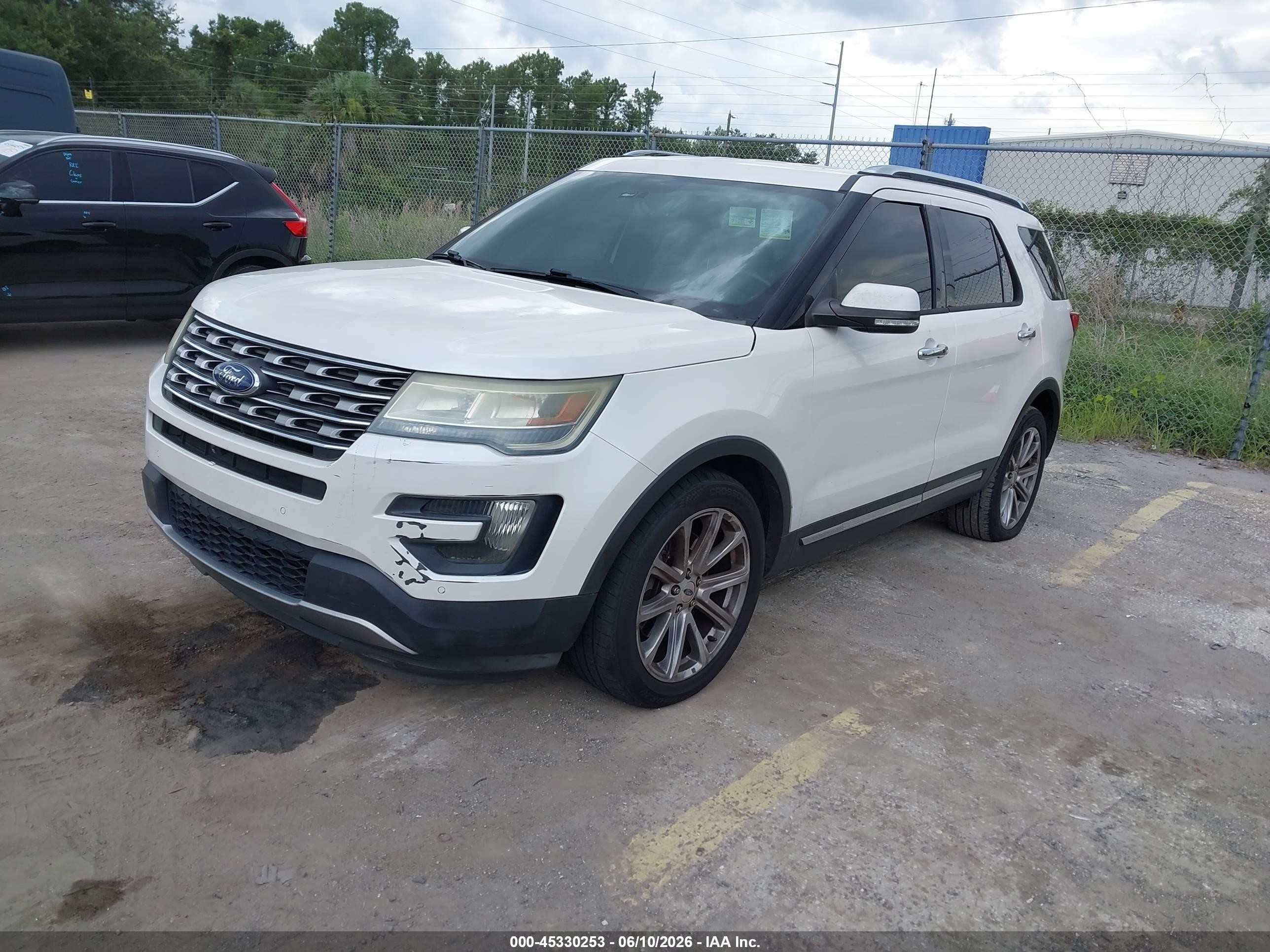 2016 Ford Explorer Limited White vin: 1FM5K7F89GGA99081