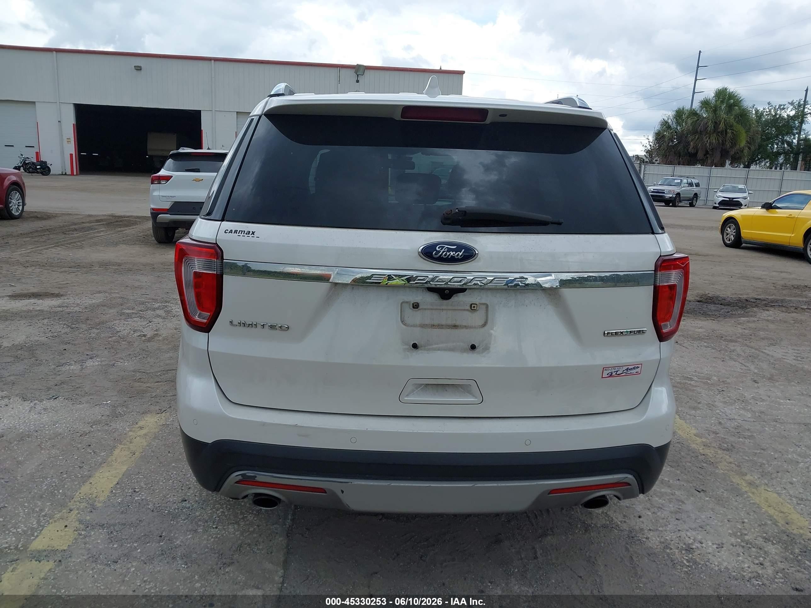 2016 Ford Explorer Limited White vin: 1FM5K7F89GGA99081