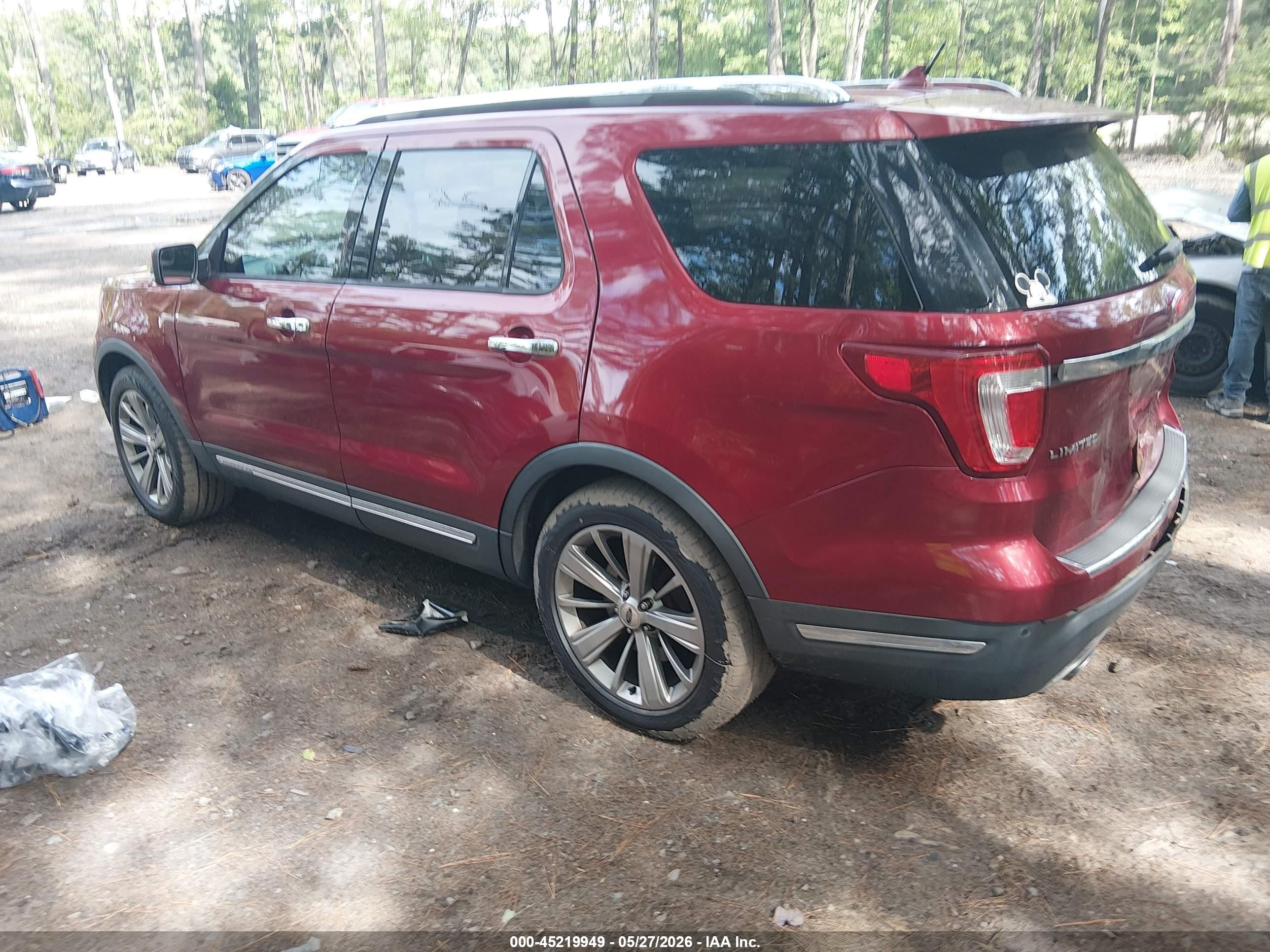 2018 Ford Explorer Limited Красный vin: 1FM5K7F89JGA27451