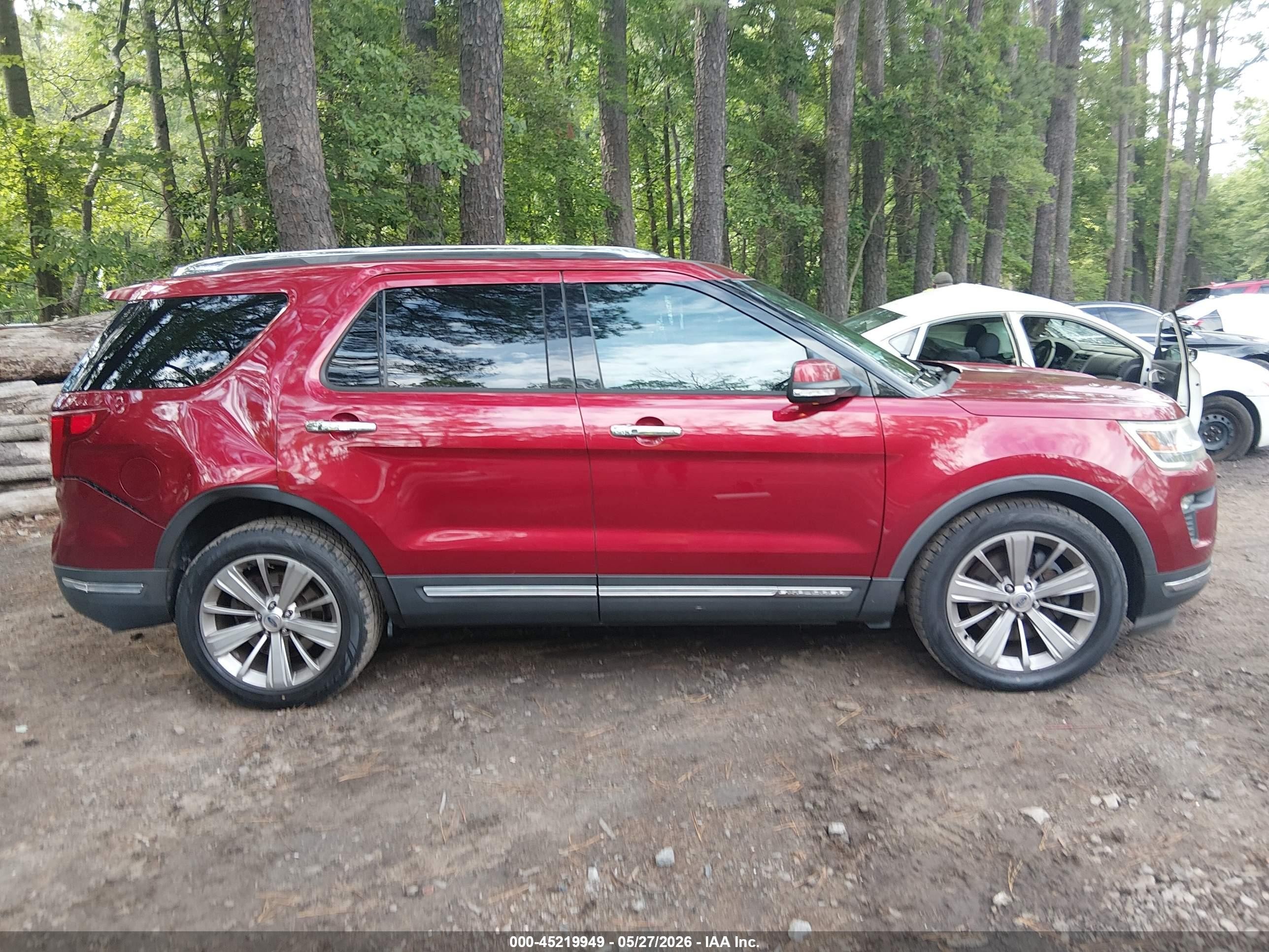 2018 Ford Explorer Limited Красный vin: 1FM5K7F89JGA27451