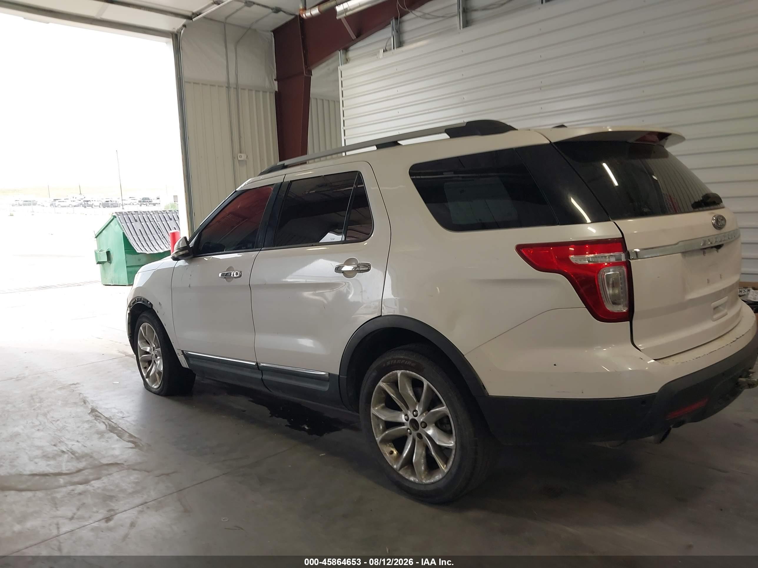 2013 Ford Explorer Limited White vin: 1FM5K7F8XDGA01672