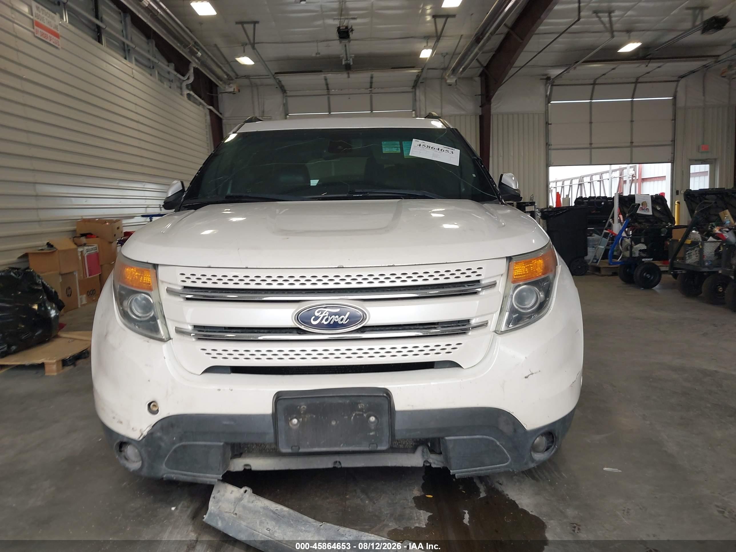 2013 Ford Explorer Limited White vin: 1FM5K7F8XDGA01672
